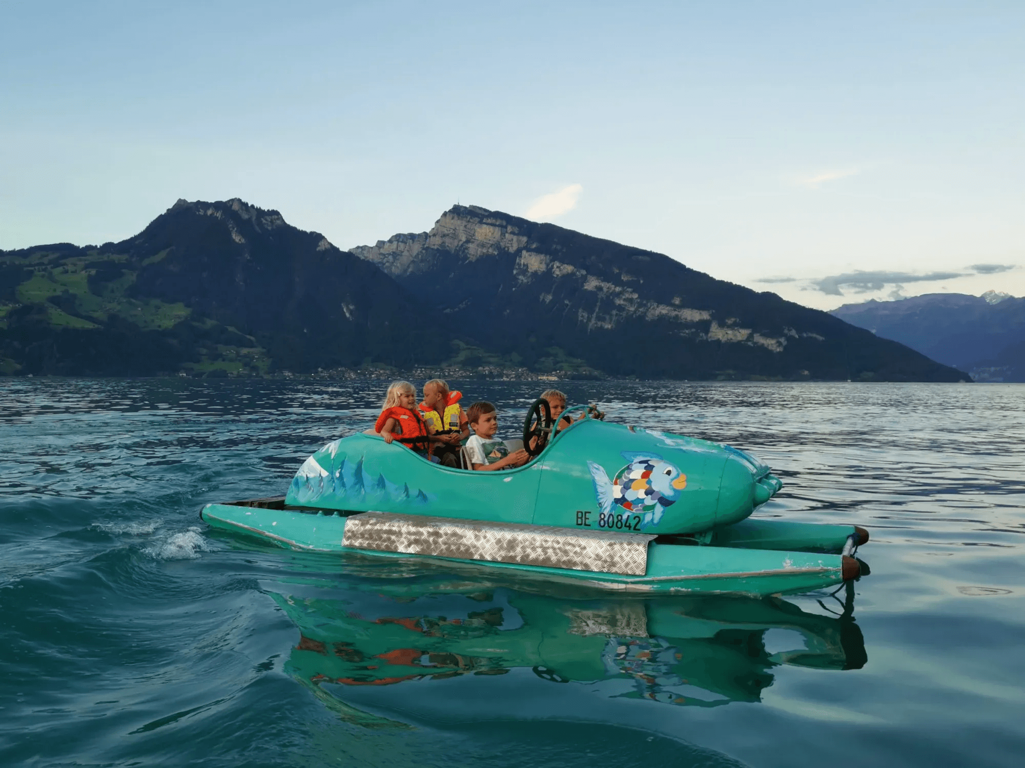 Pedalo auf dem See