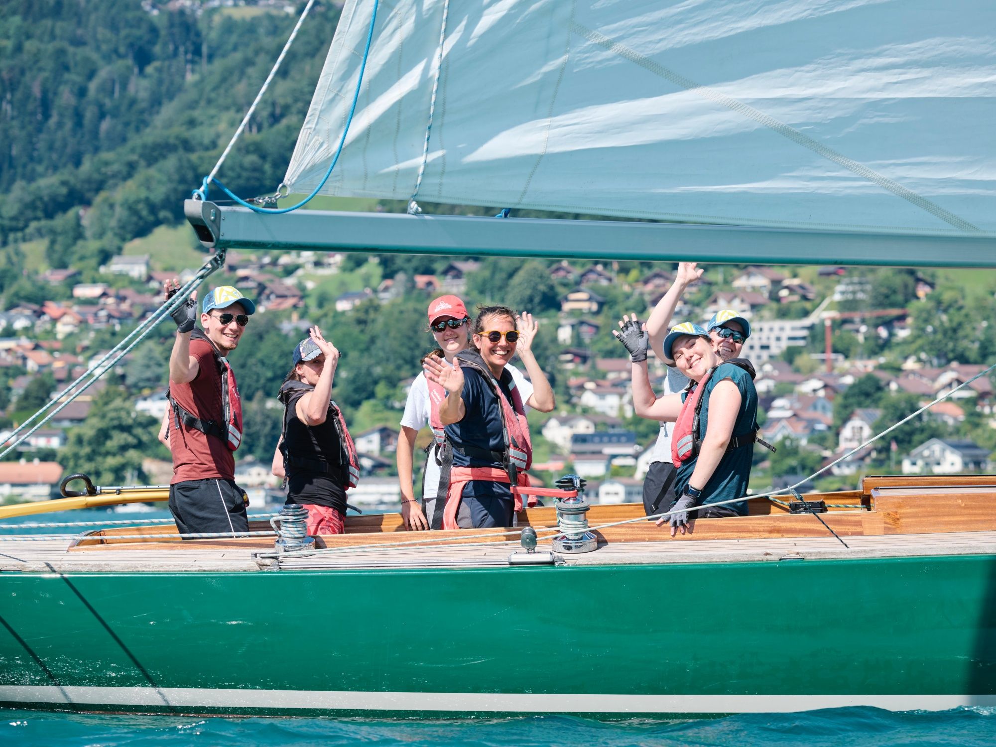 Lernen auf dem Segelboot