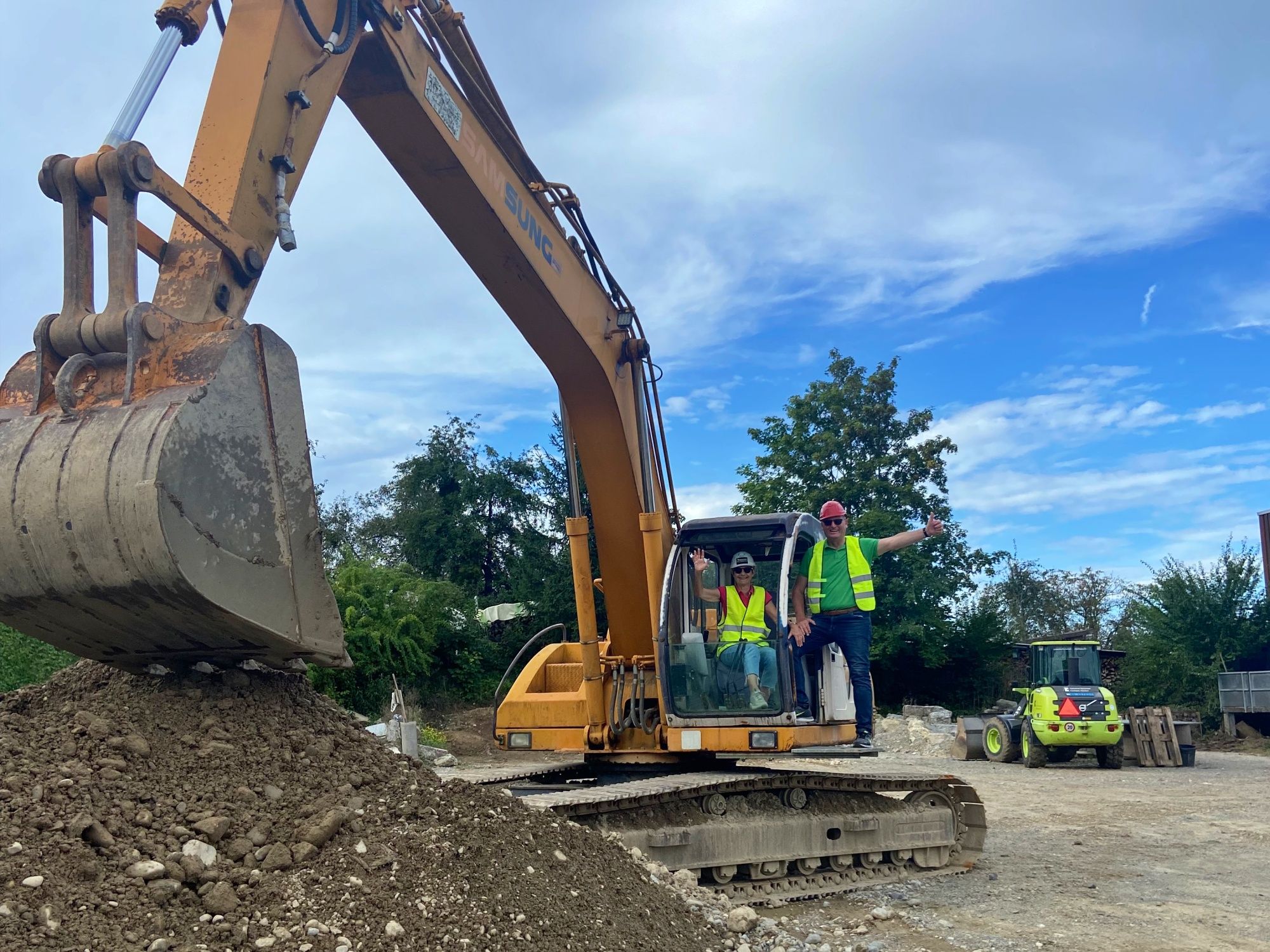 Keseruan Mengemudi Excavator besar 21 ton di Gossau