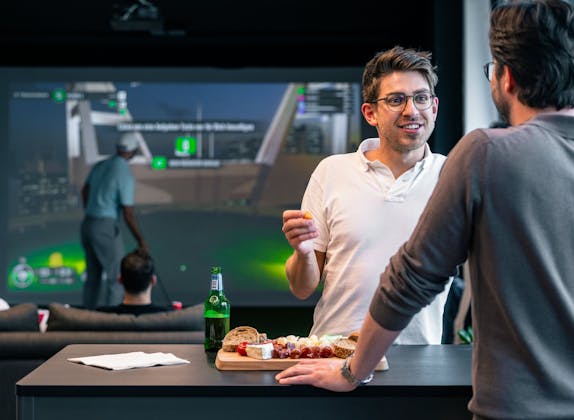 Indoor Golf mit Catering