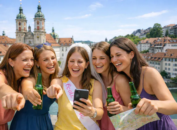 Desafío de despedida de soltera "Resaca - Edición chicas" en St. Gallen