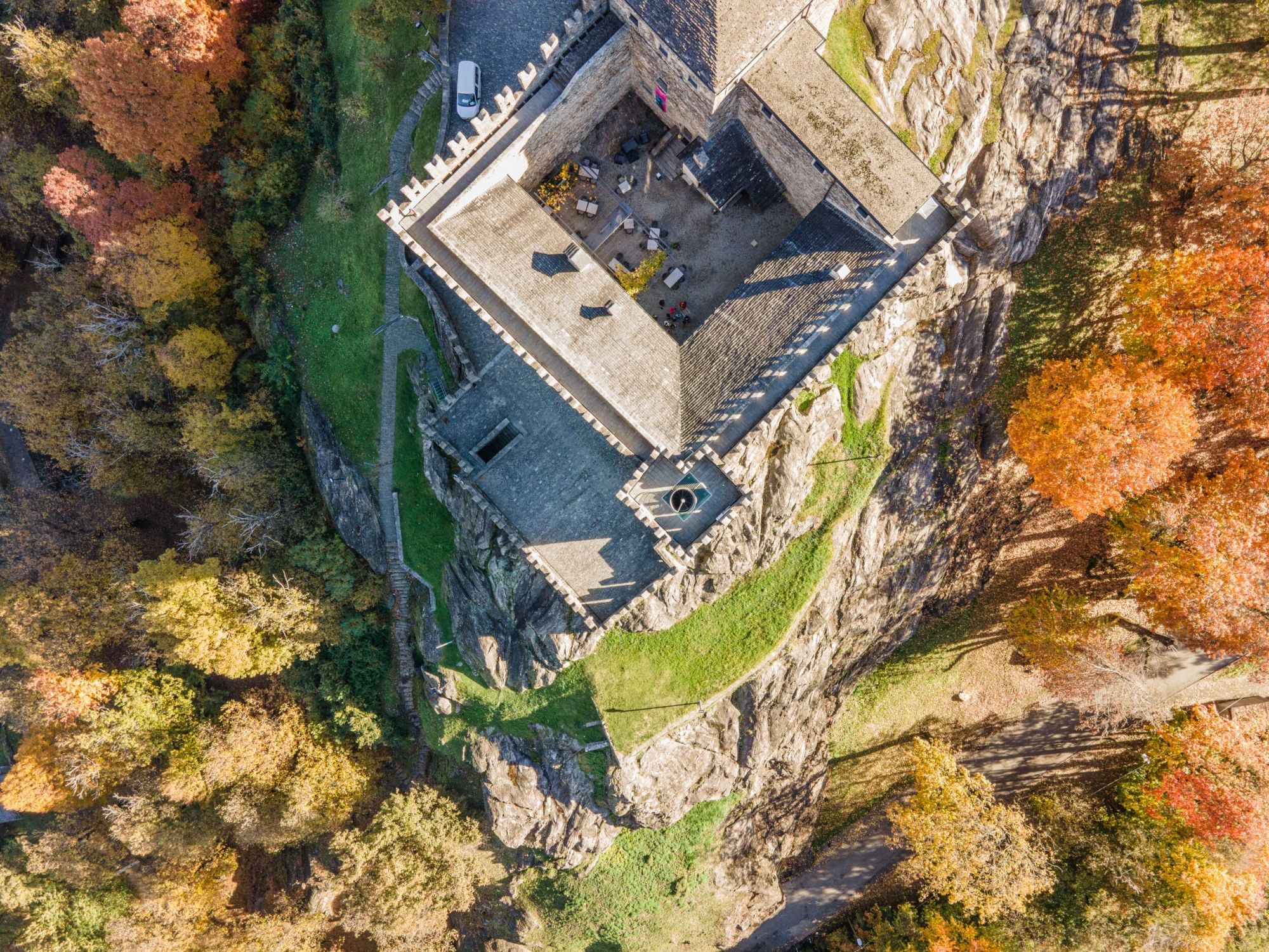 Castello di Sasso Corbaro panoramica - © Fortezza Bellinzona