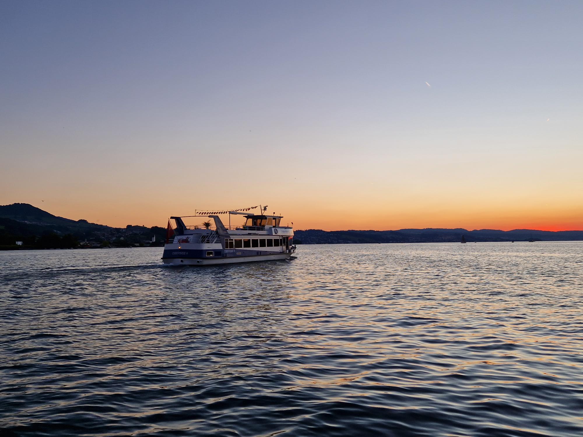 Abendstimmung am Zürichsee