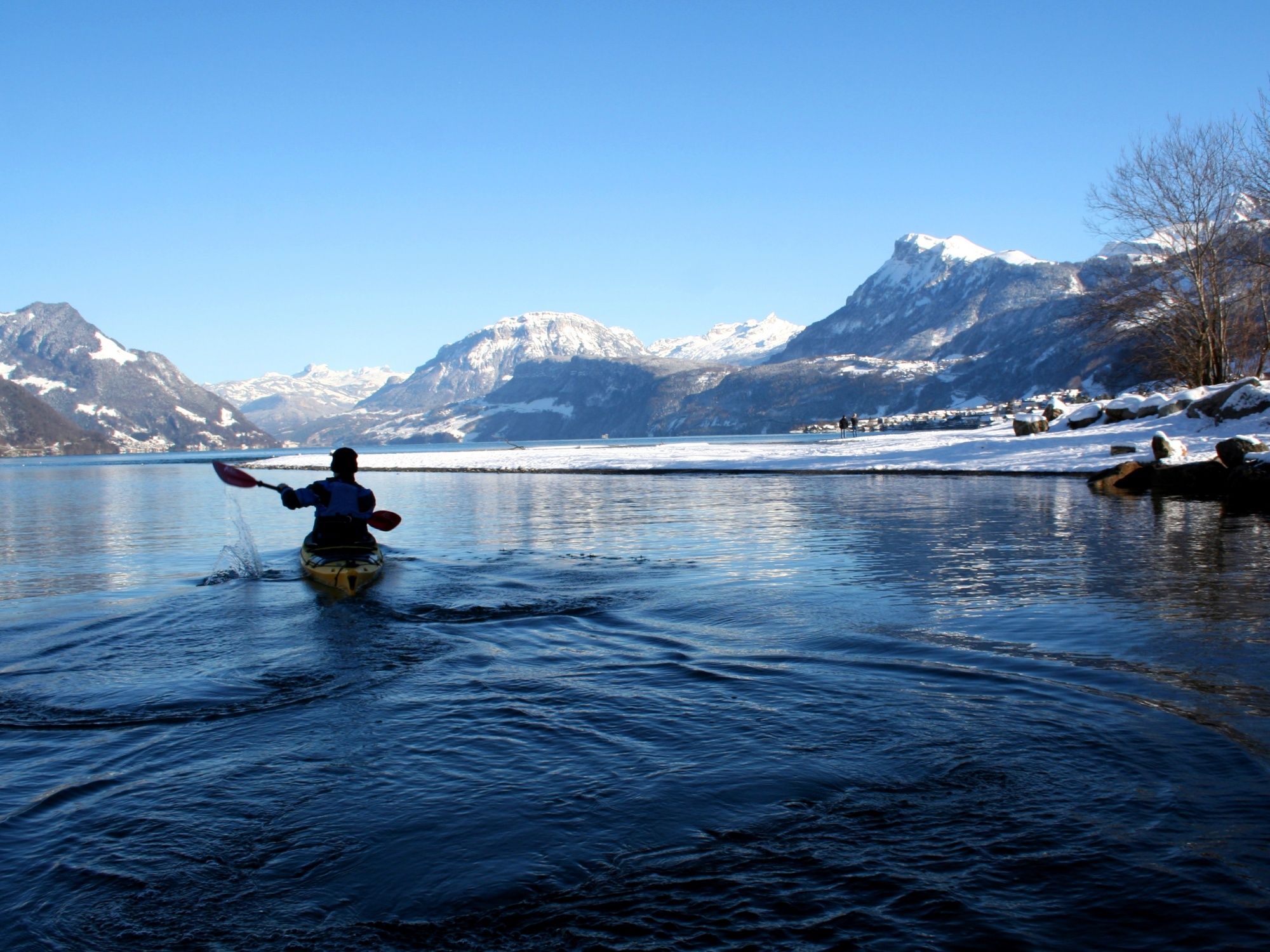 Kajak auf dem Vierwaldstättersee