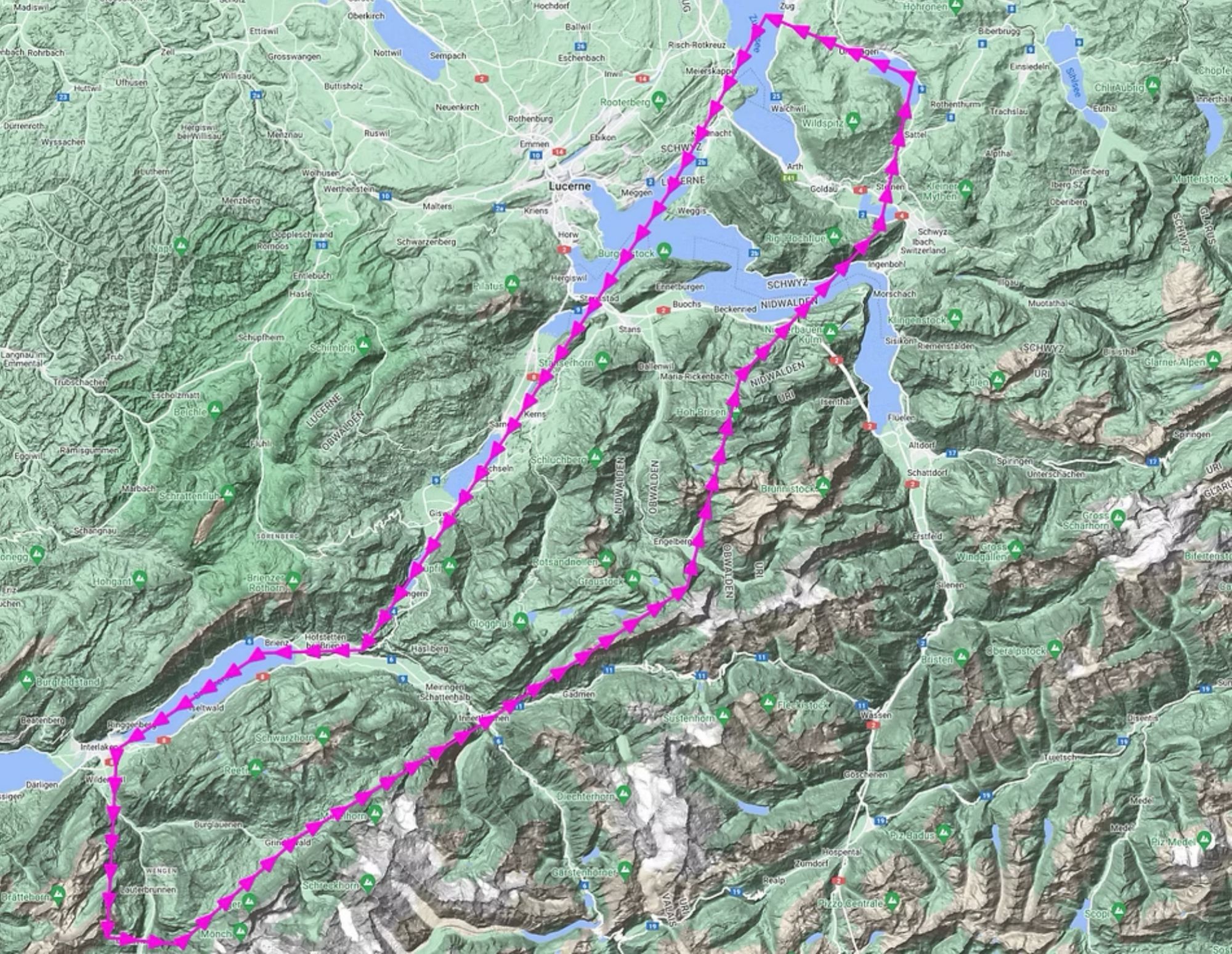 "Alpine Voyage" 90-minute scenic flight from Hausen am Albis