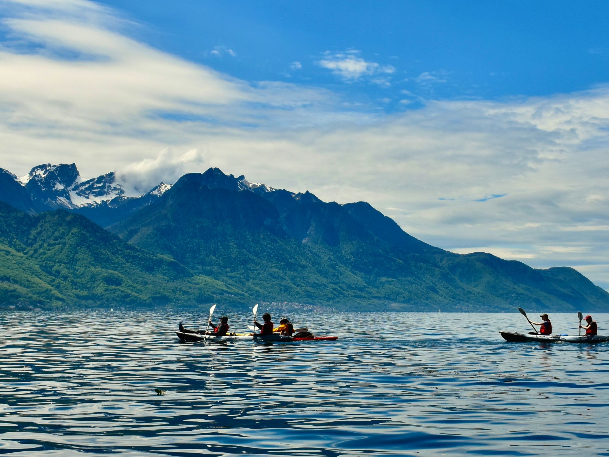 kayak lac leman 