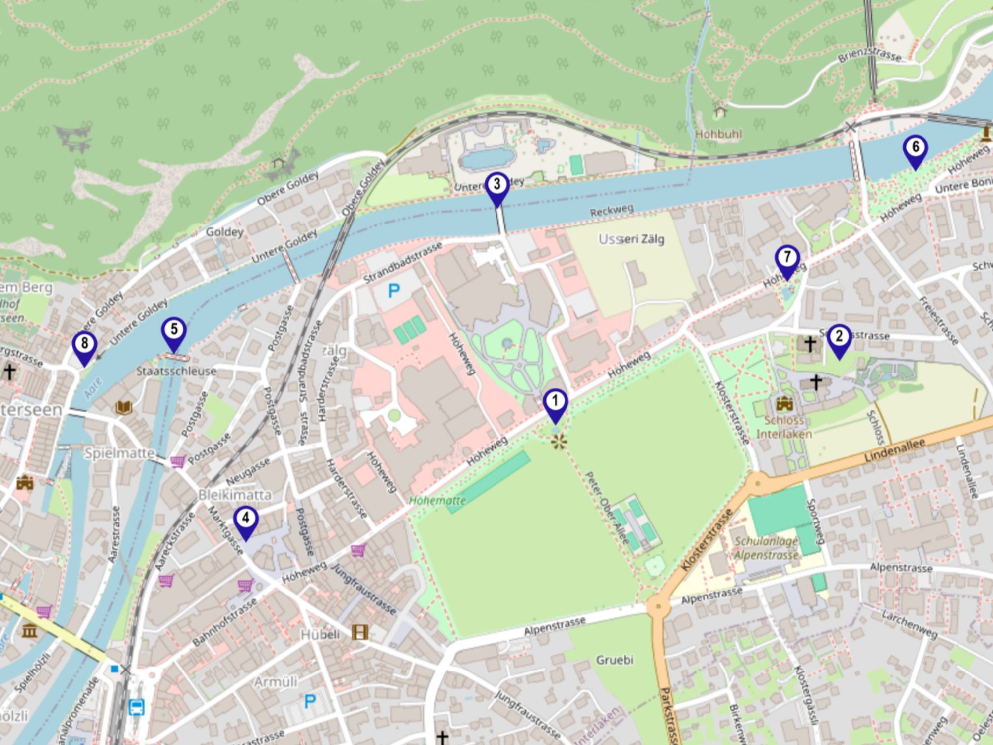 خريطة-إنترلاكن