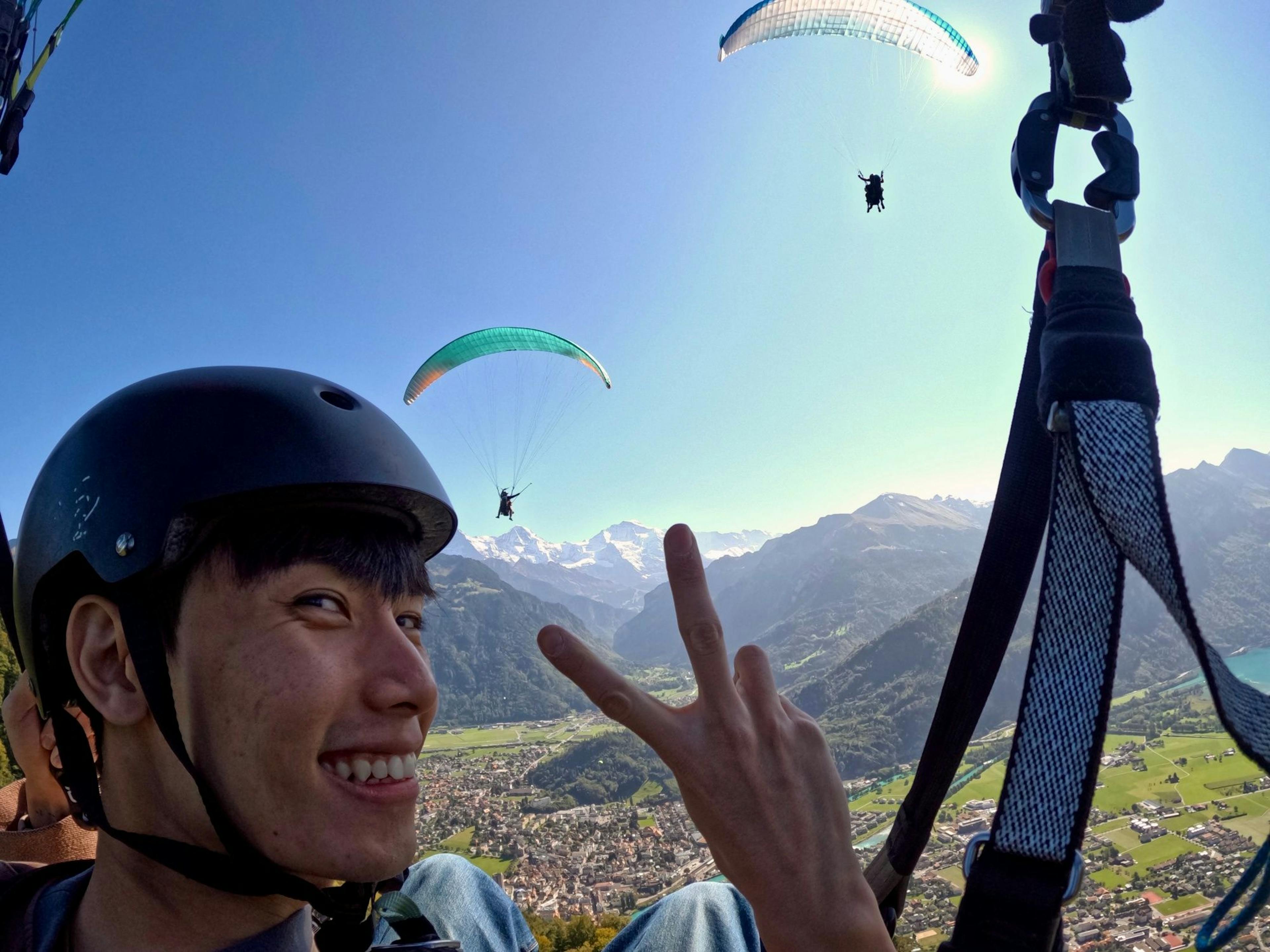 Beatenberg paragliding tandem from Interlaken