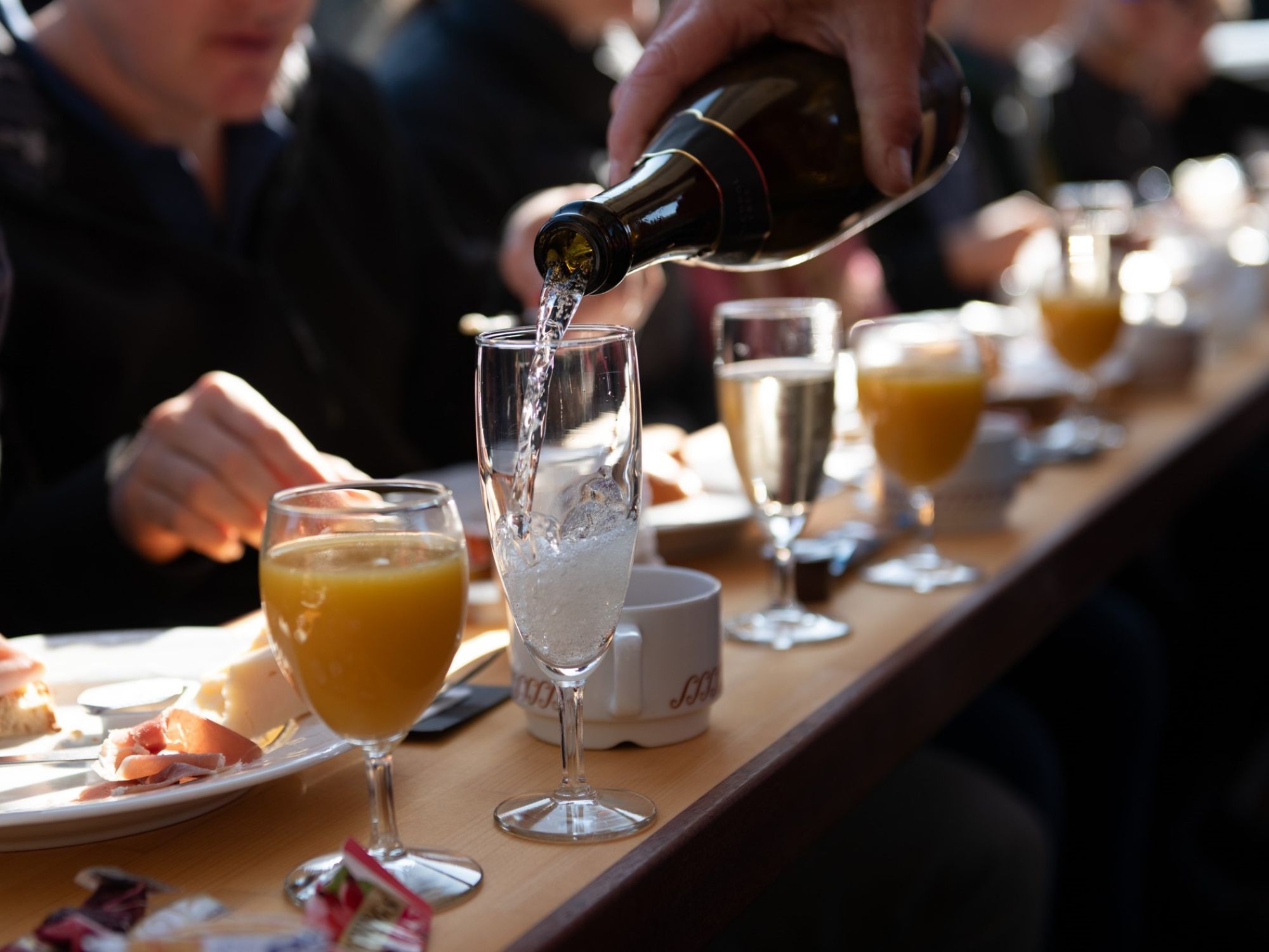 Brunch auf dem Schiff