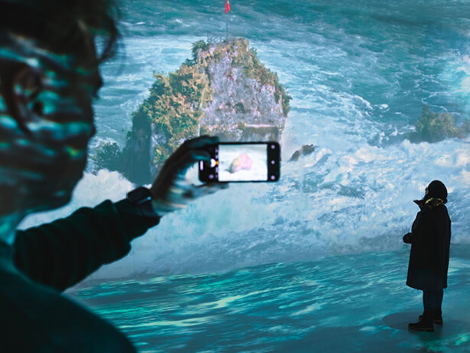 Rheinfall in 4 Jahreszeiten