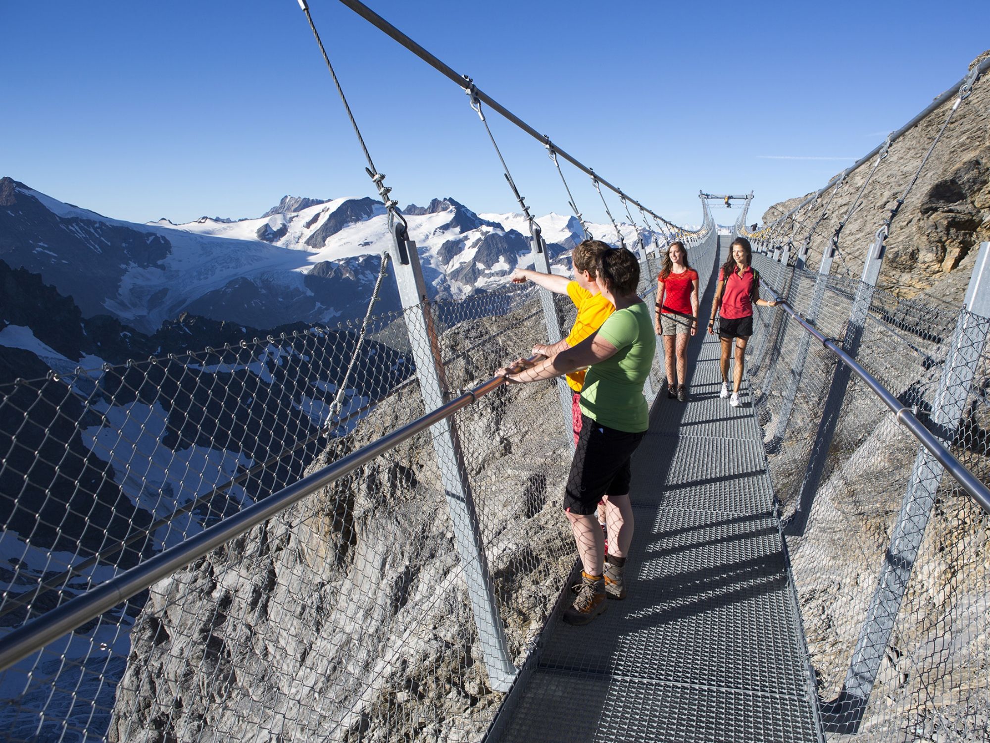Titlis Cliff Walk im Sommer