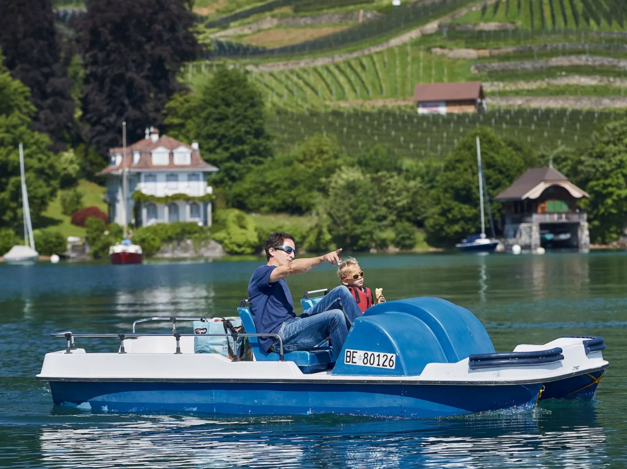 Pedalo auf dem See