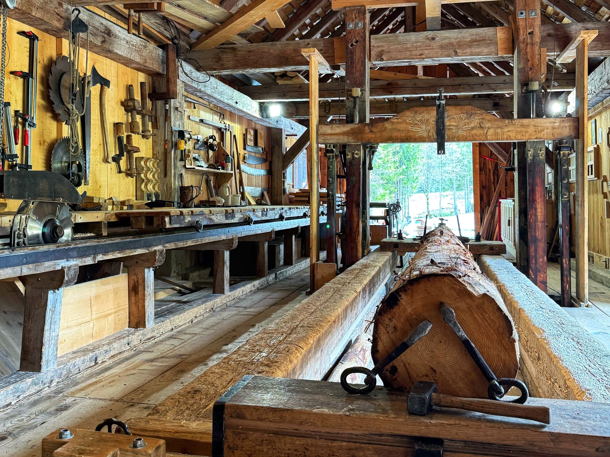 traditional-sawmill-rosenlaui-valley-ebike-tour