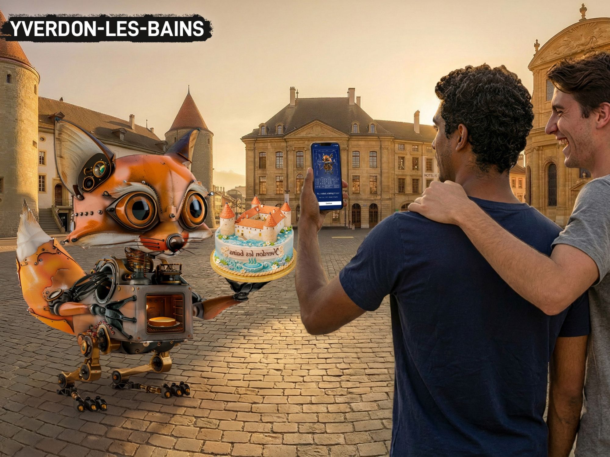 Foxtrail GO เกมล่าสมบัติแบบดิจิทัลที่ Yverdon-les-Bains