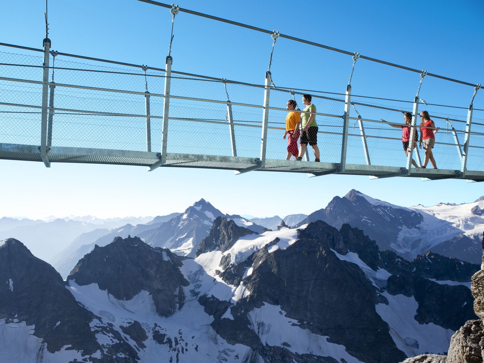 Titlis Cliff Walk im Winter