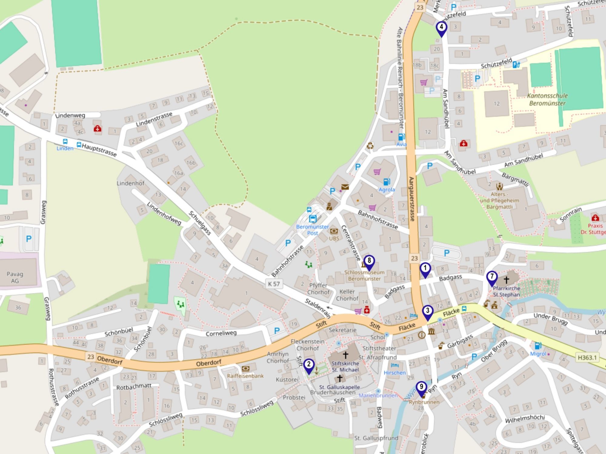 البحث-عن-رمز-karte-a-beromuenster-standard