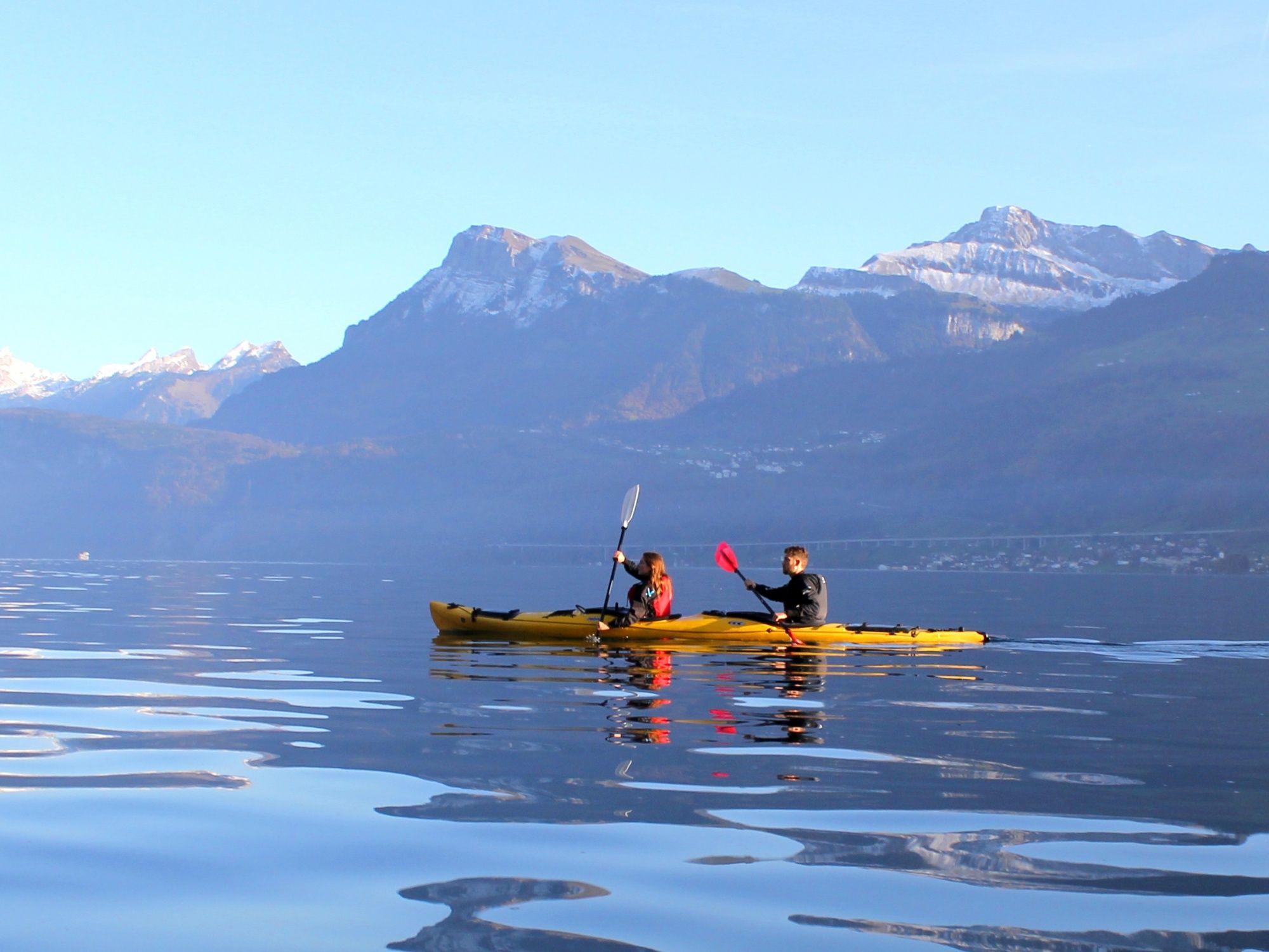 Kajak auf dem Vierwaldstättersee