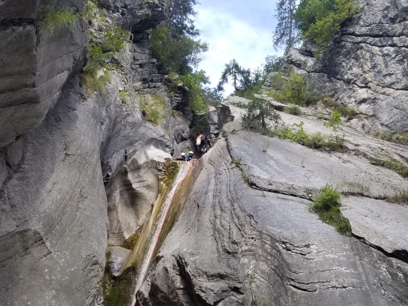 Beim Canyoning in der Chli Schliere