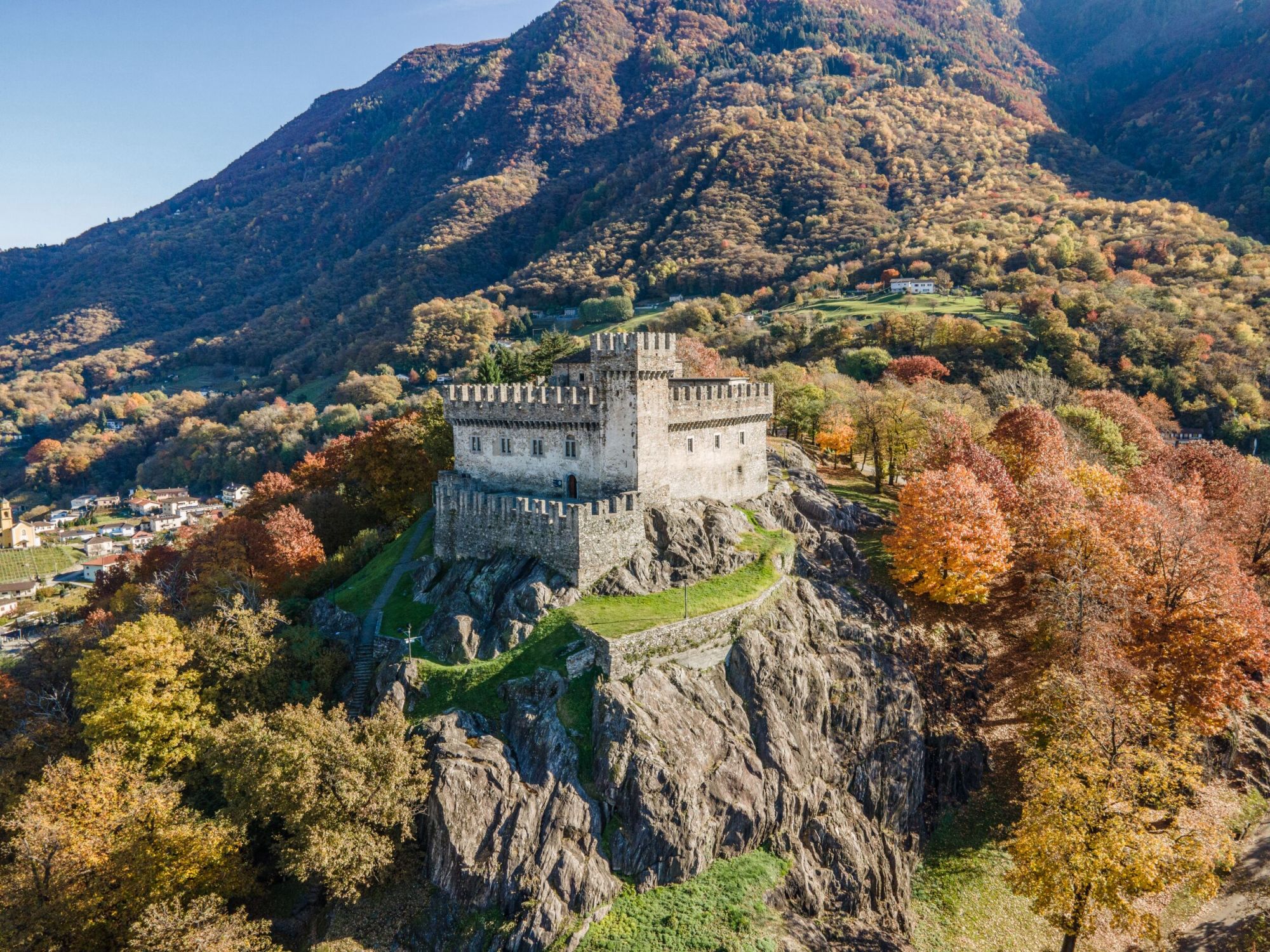 Bilhete diário Castelo Sasso Corbaro em Bellinzona