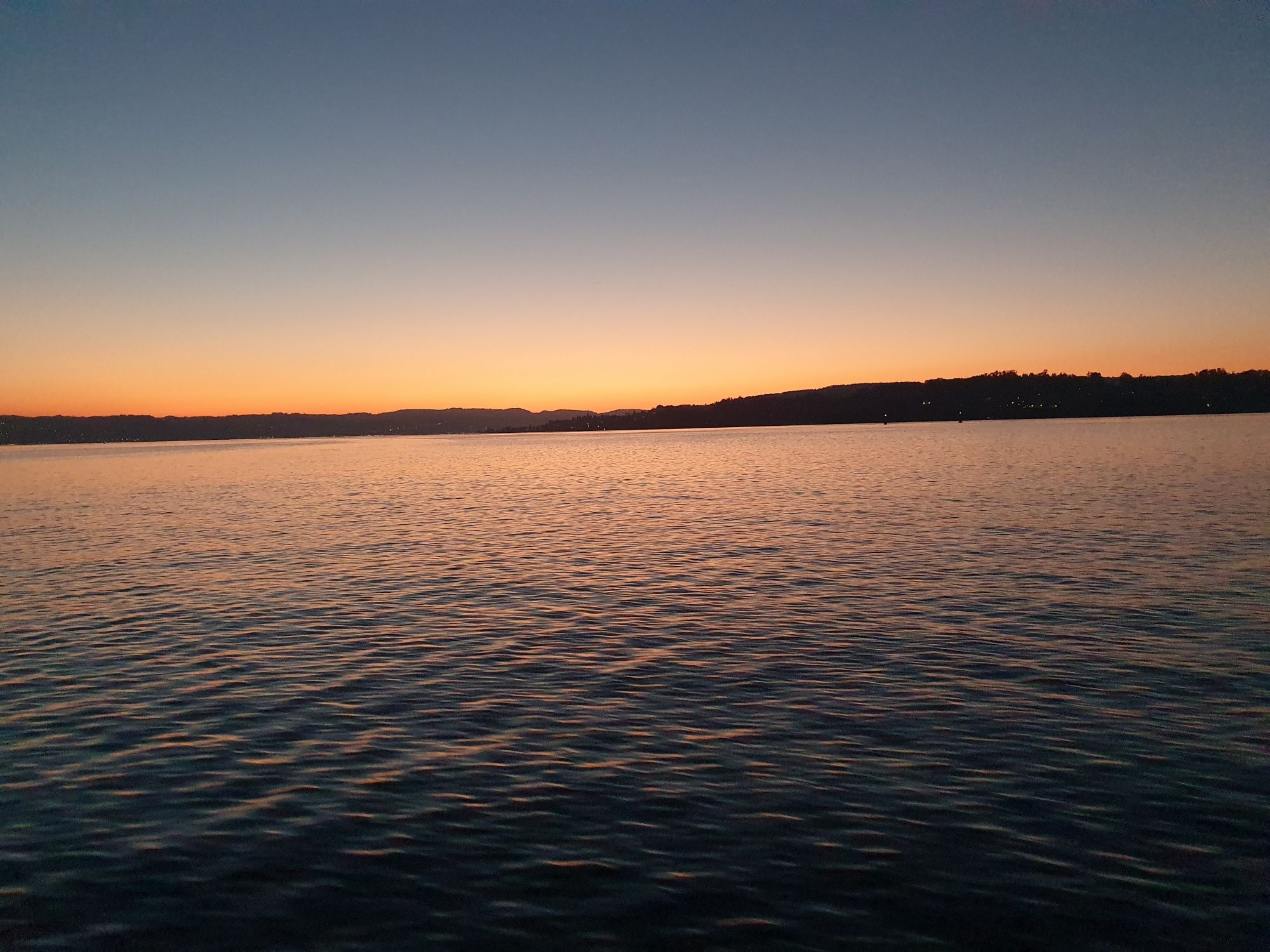 Abendstimmung am Zürichsee