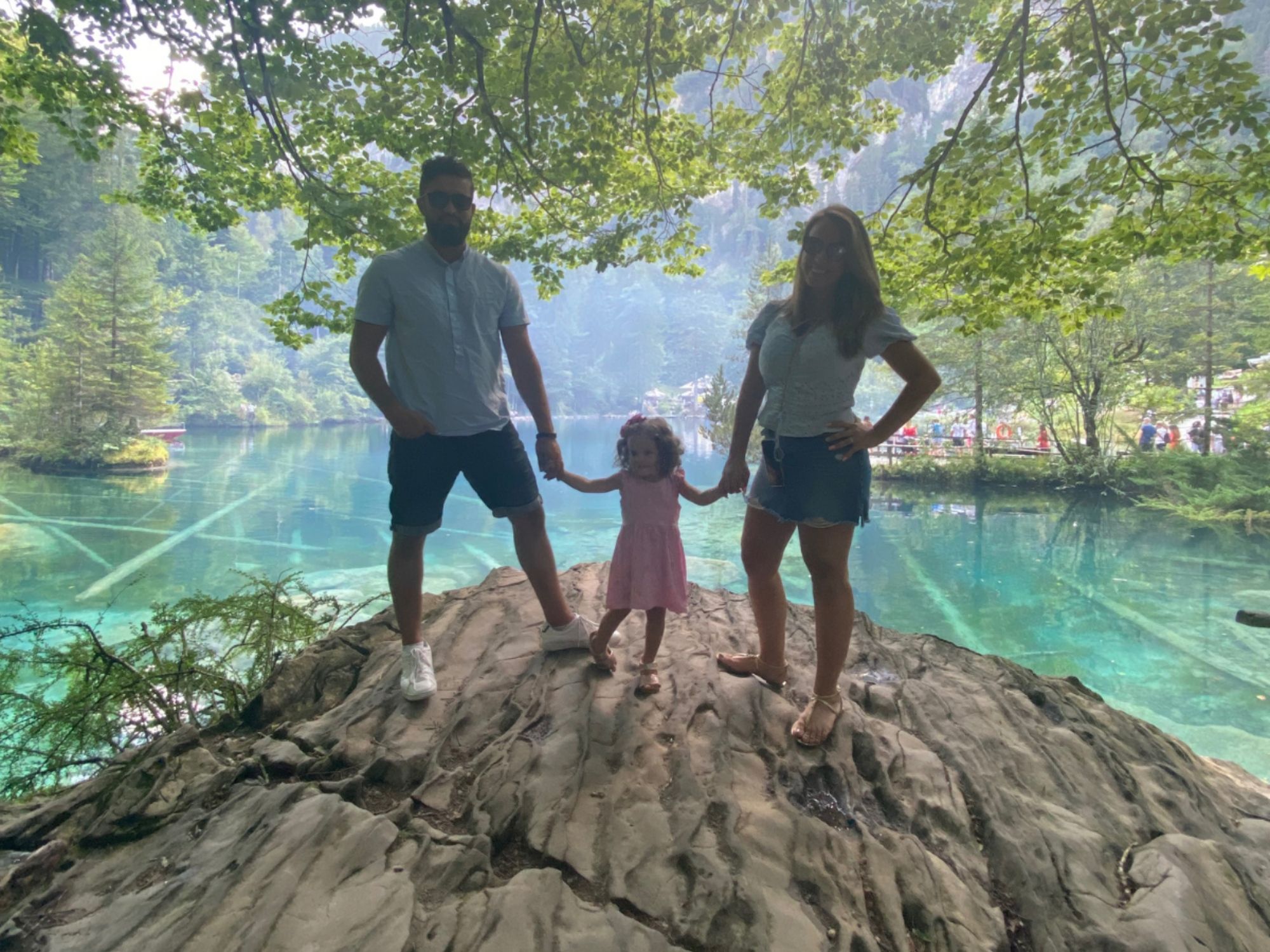 Familie am Blausee