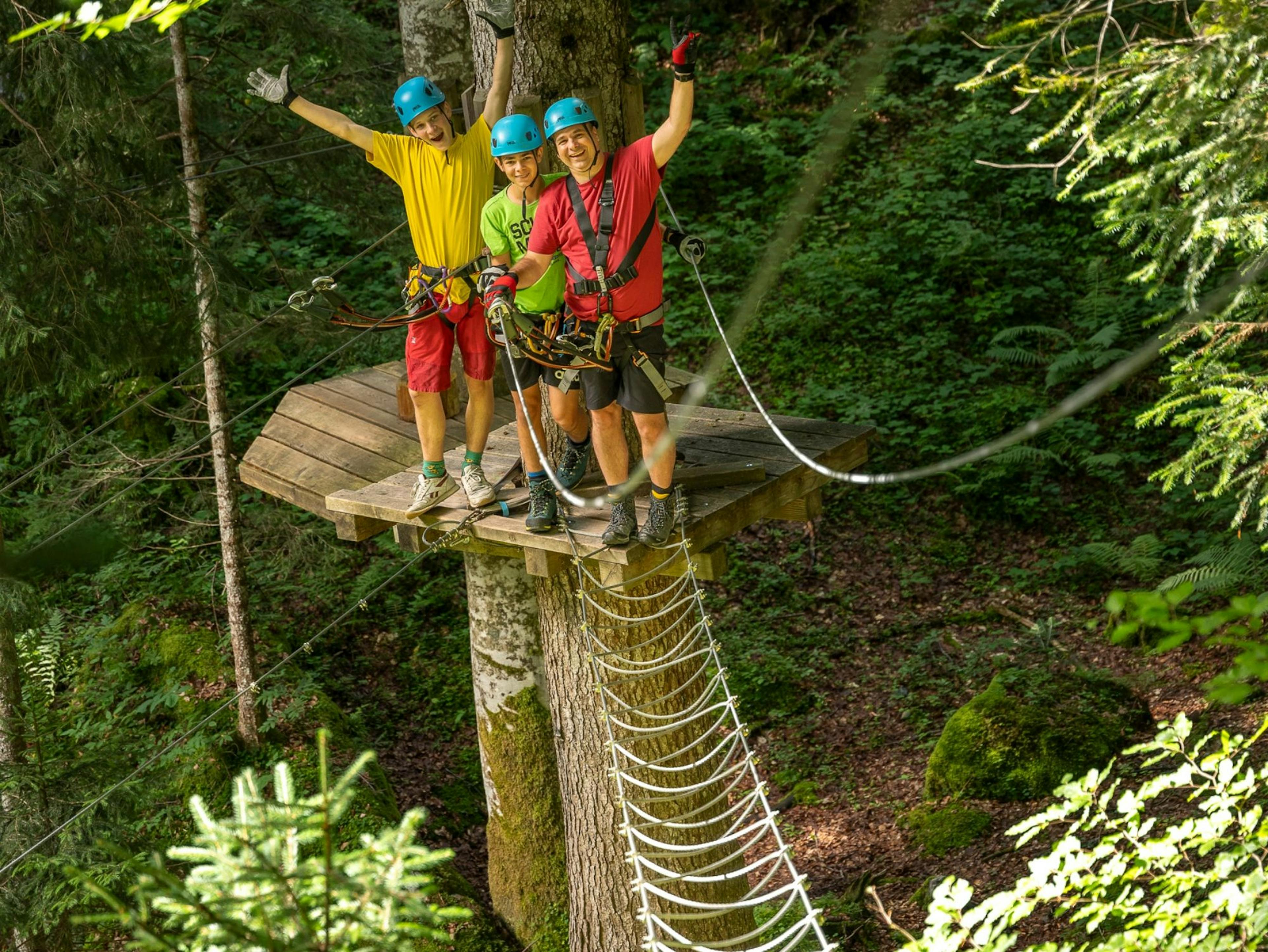 Вход в верёвочный парк DiscOWer Melchsee‑Frutt