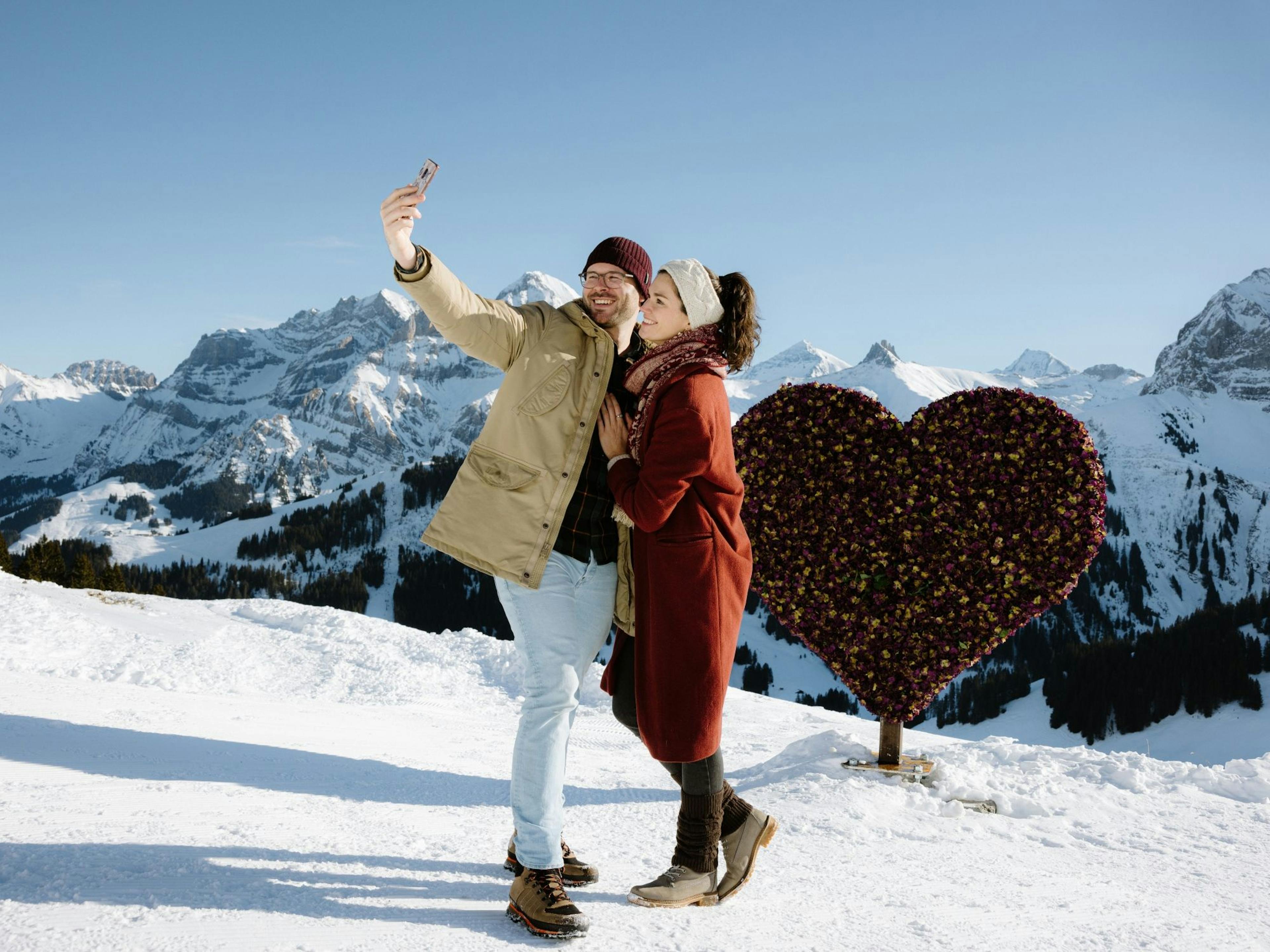 Trilho do Amor no Inverno no VogellisiBerg