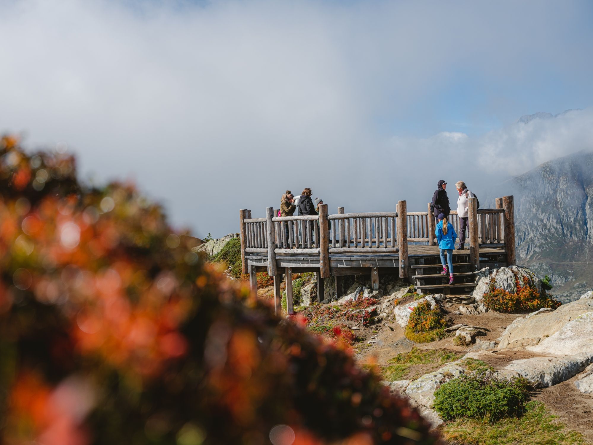 uitzichtpunt Moosfluh in de zomer
