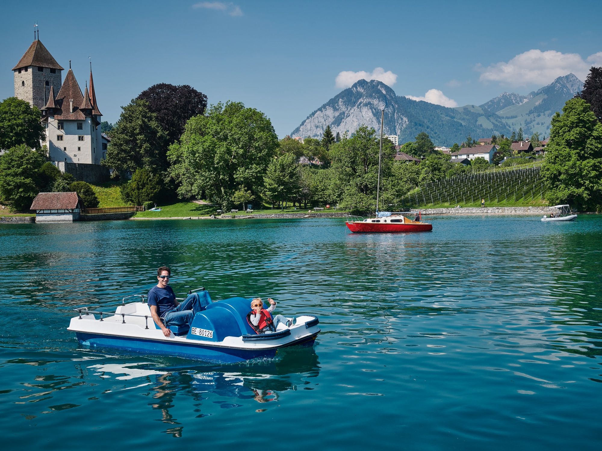 Pedalo auf dem See