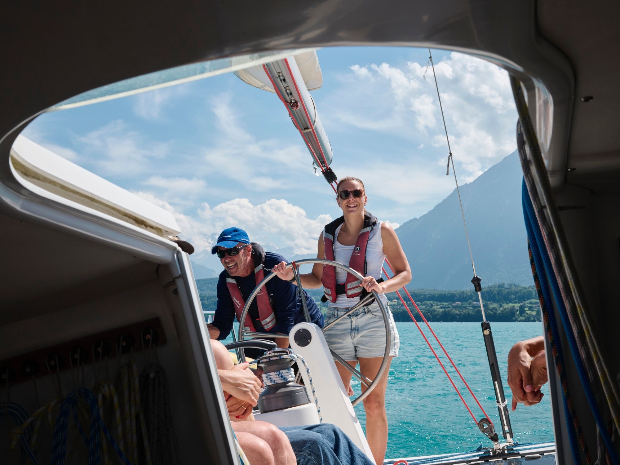 Lernen auf dem Segelboot