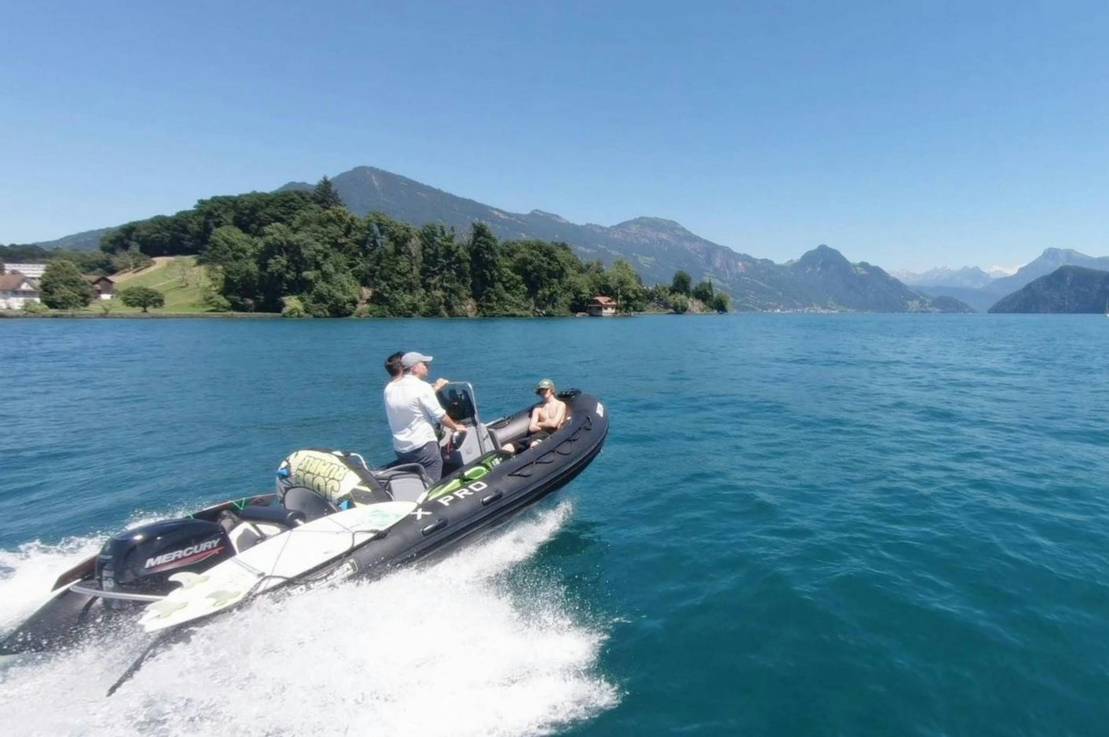 Mit Familie auf Zürichsee