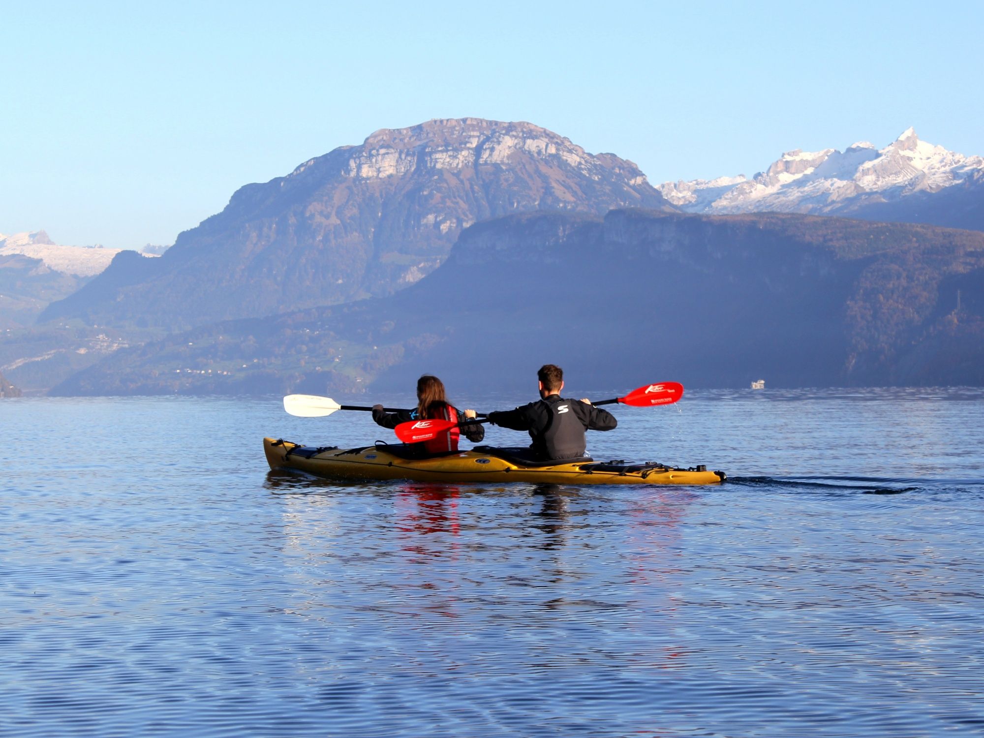 Kajak auf dem Vierwaldstättersee