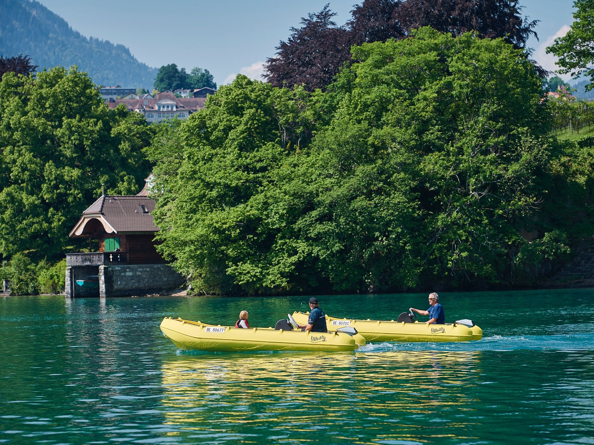 Elektroboot auf dem Thunersee