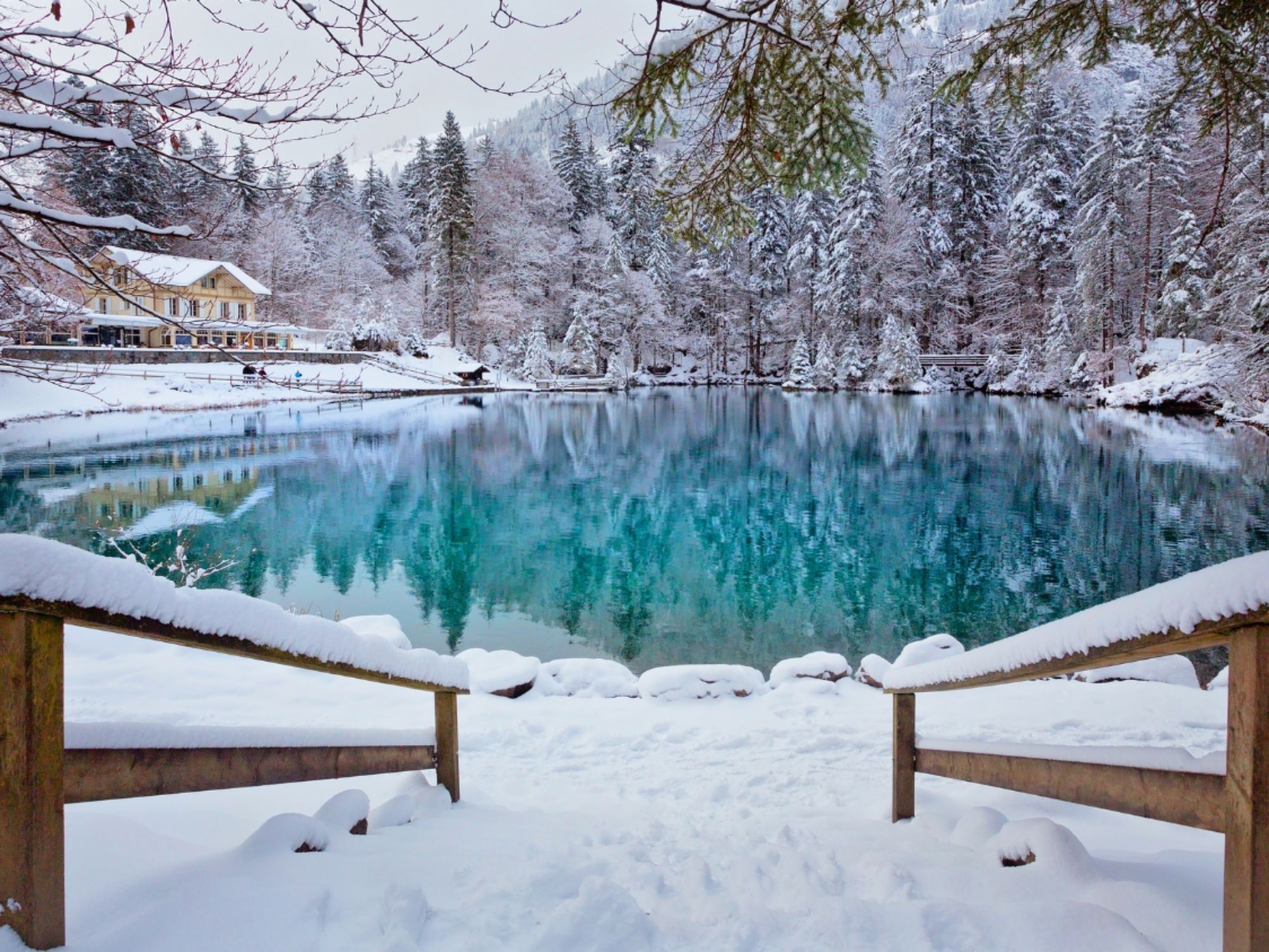 Blausee im Winter