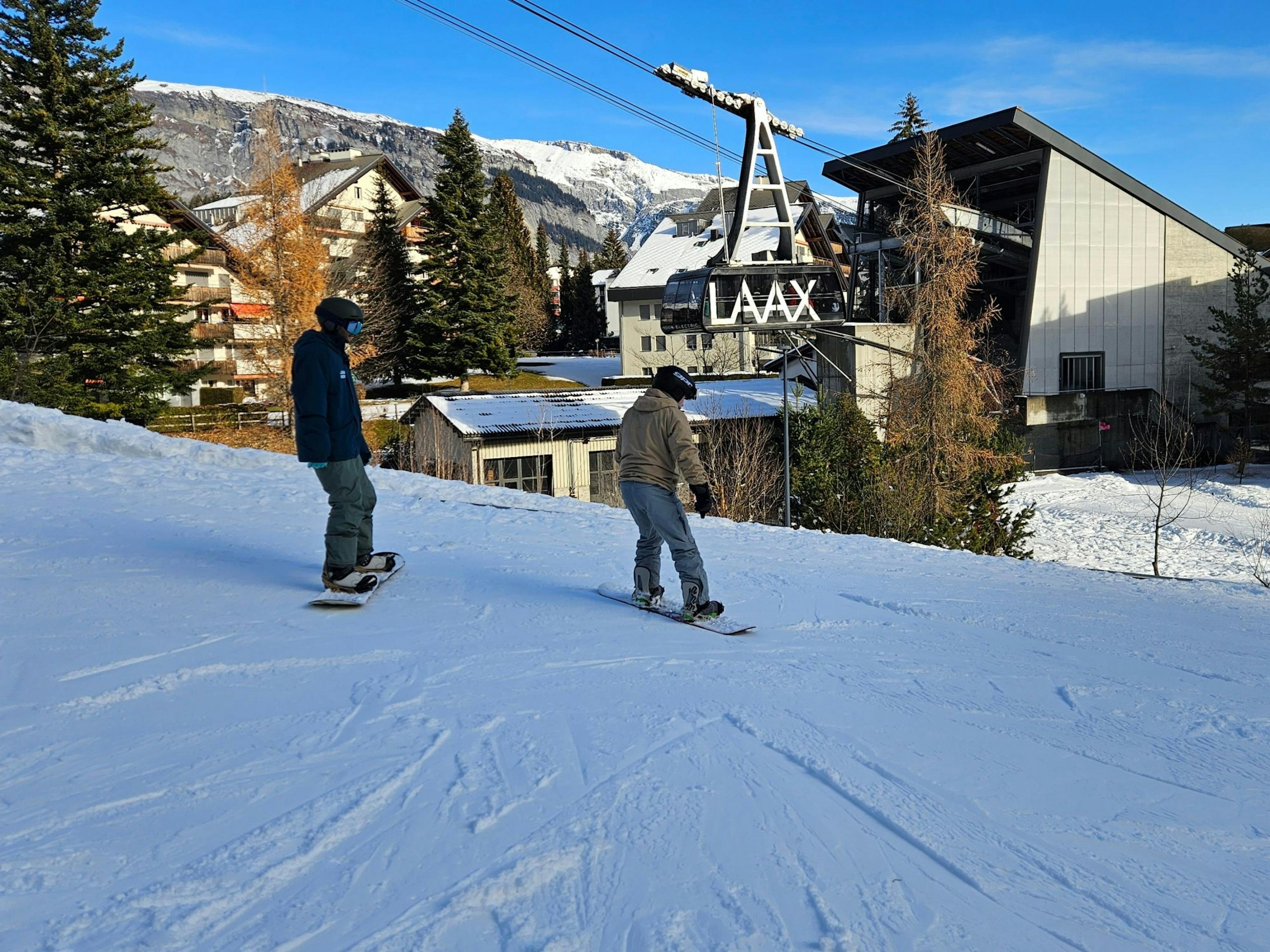 Snowboard Unterricht für Fortgeschrittene privat in Laax