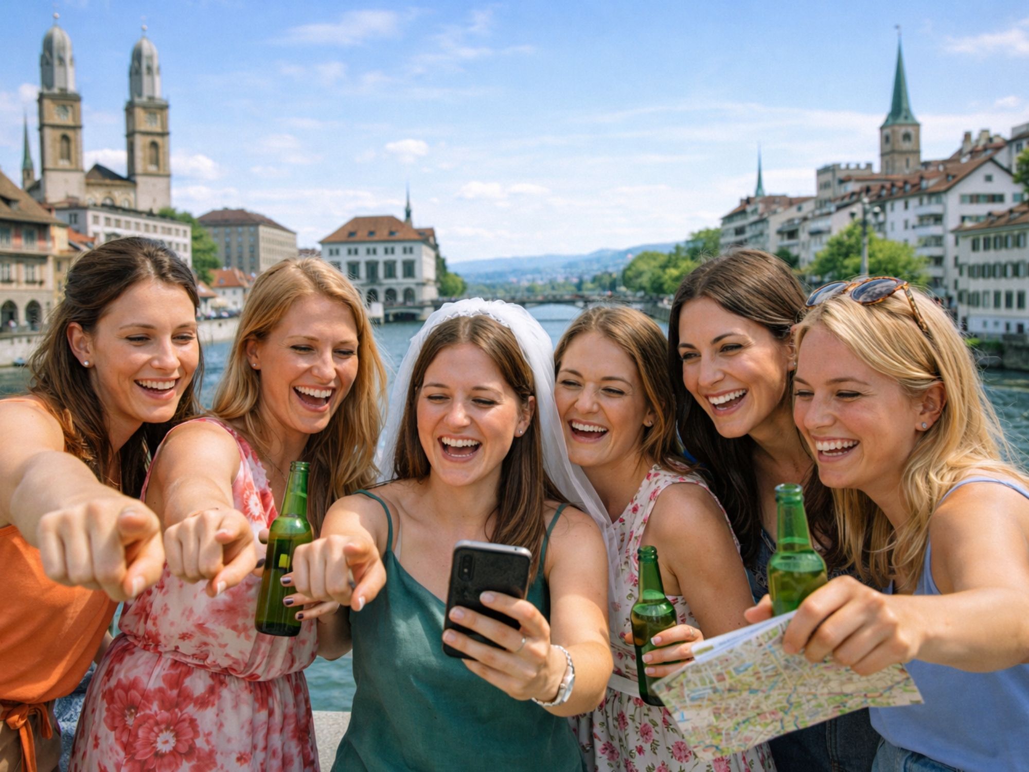 Výzva Polterabend "Opica - Dievčenská edícia" v Zürichu