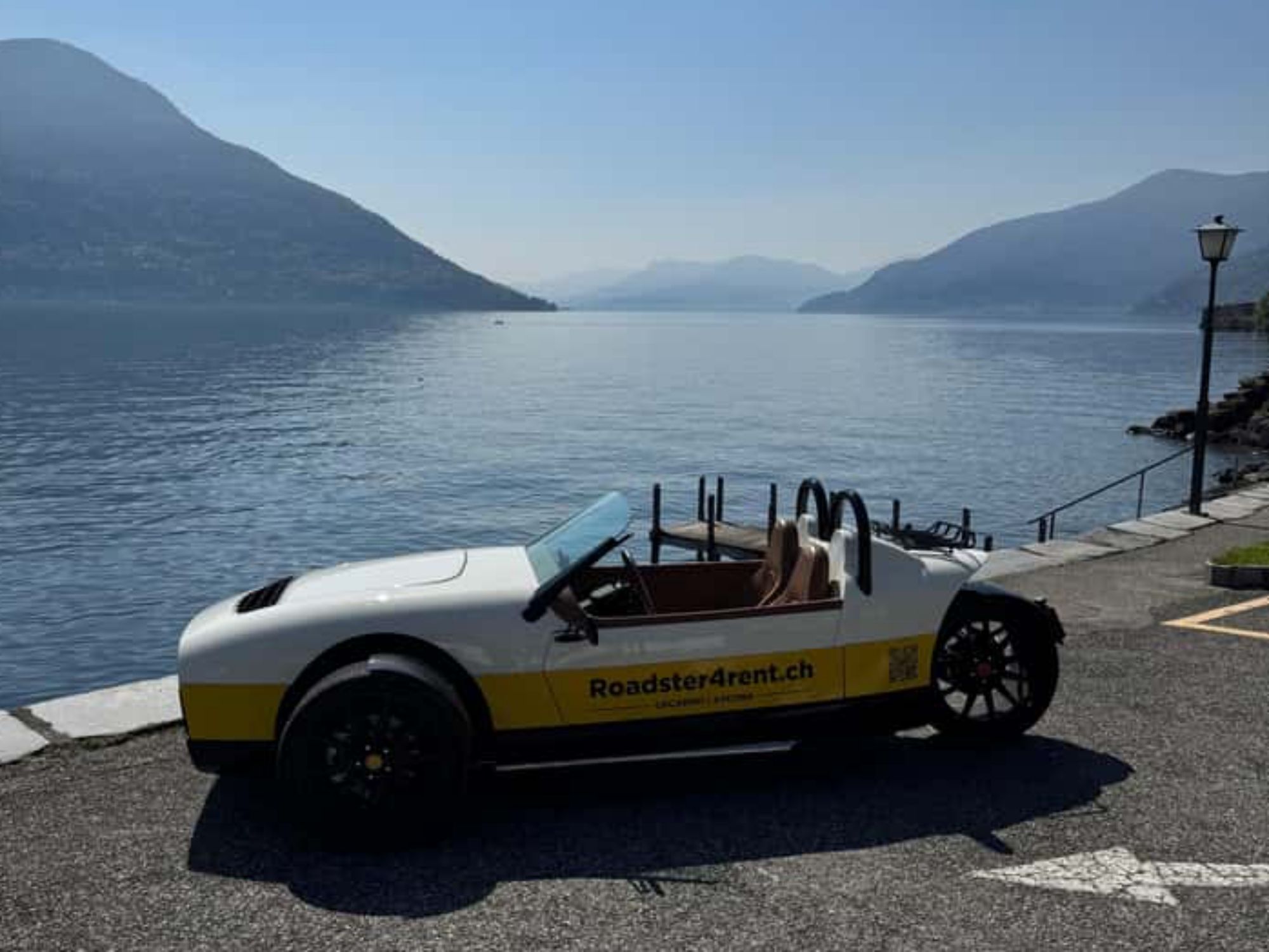 Lugano : balade en Vanderhall à trois roues (roadster) au départ de Locarno