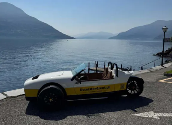 Lugano : balade en Vanderhall à trois roues (roadster) au départ de Locarno