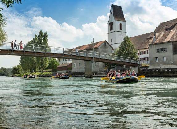 Excursion en radeau à mi-journée sur la Reuss de Bremgarten à Mellingen