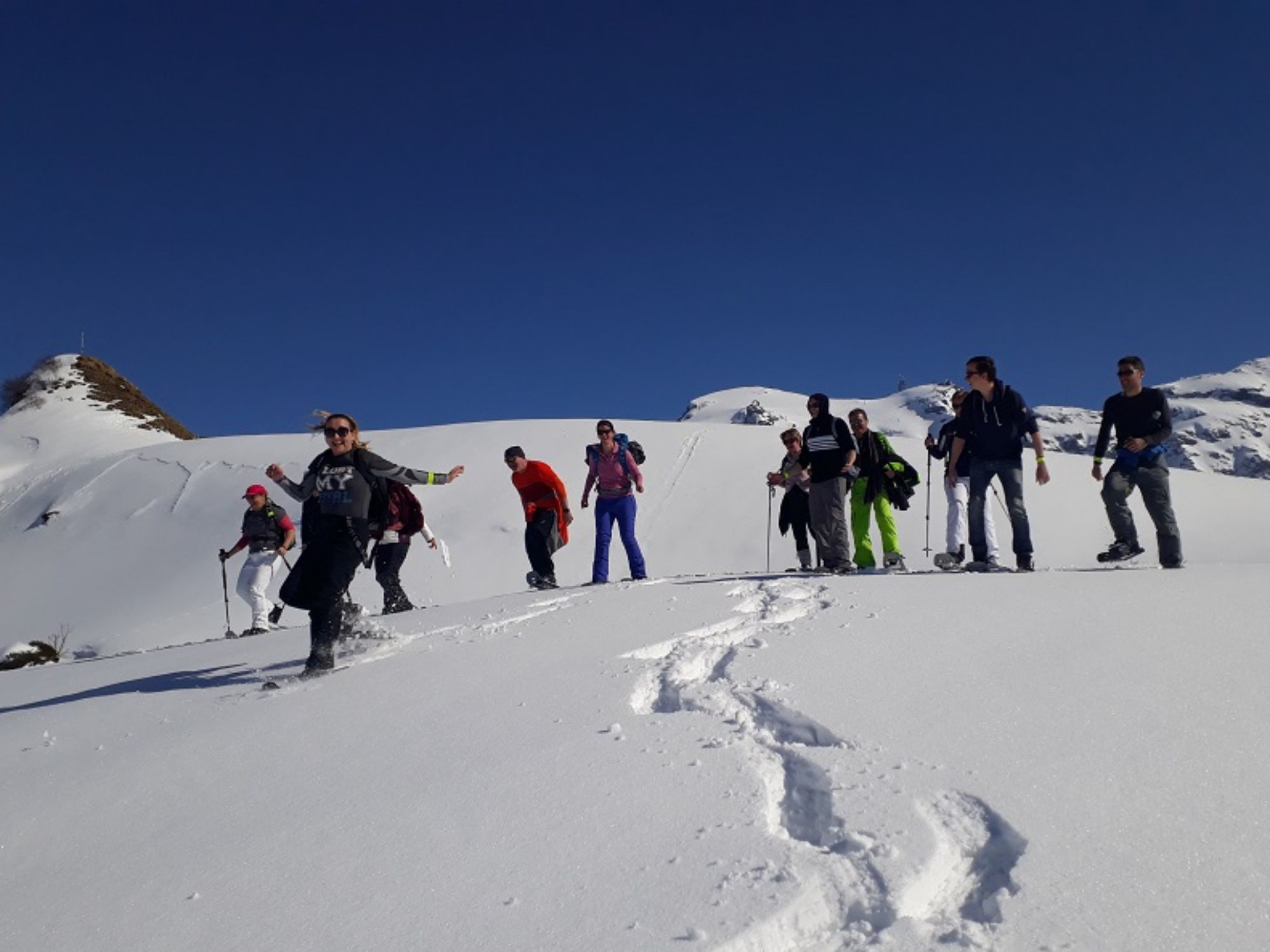 Schneeschuhwandern bei Vollmond