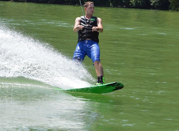 Public wakeboarding on Lake Constance (Bodensee)