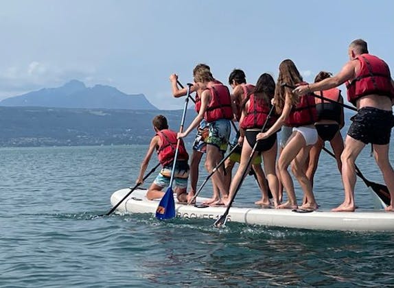 Teambuilding SUP Tour na Jeziorze Joux
