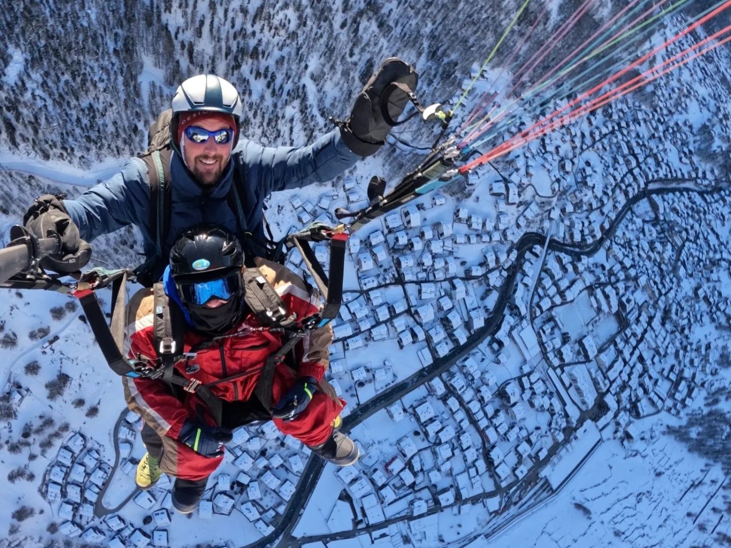 Matterhorn Gleitschirmflug