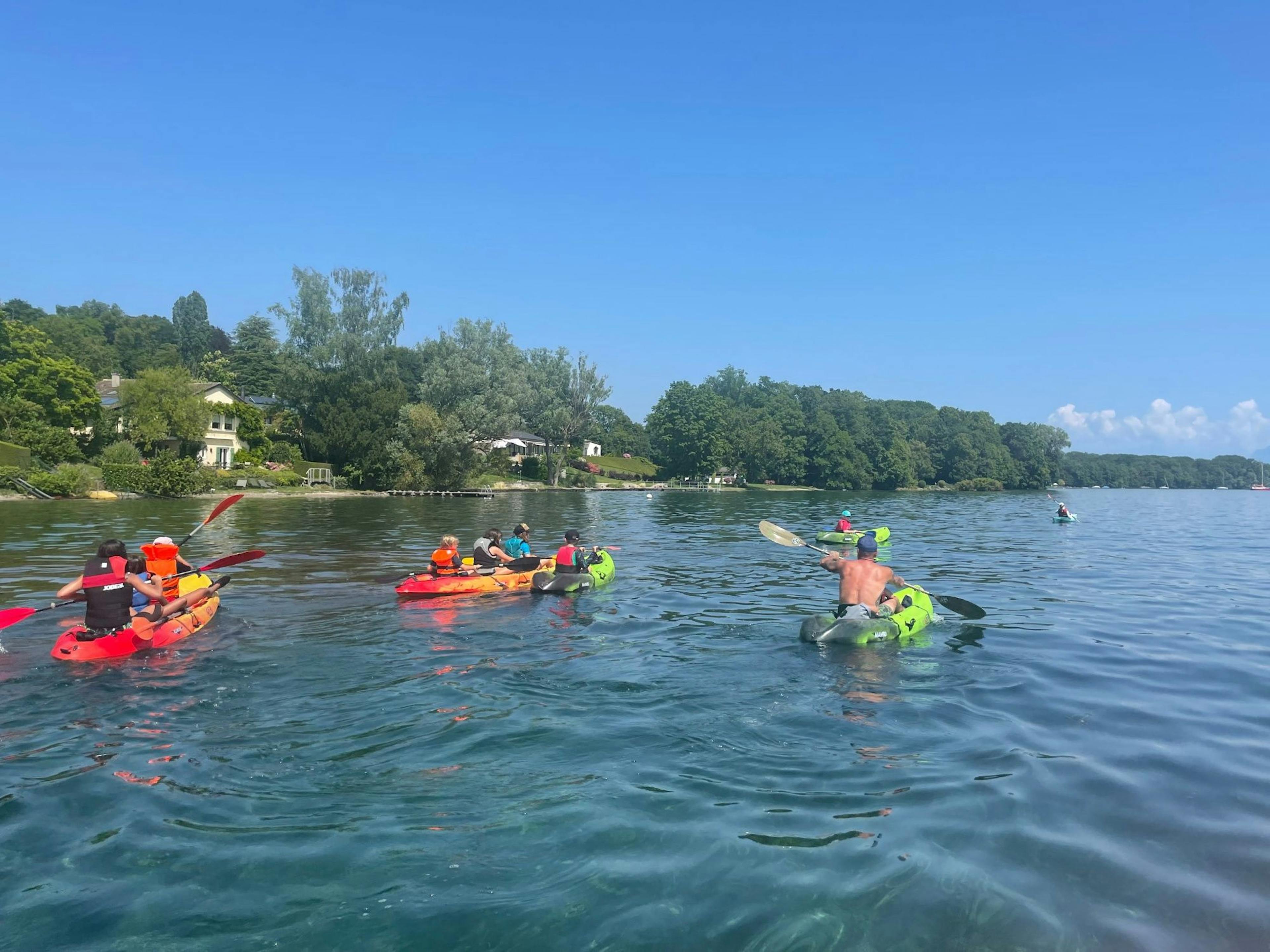Kayak Tour Lake Geneva Allamann Morges self-guided