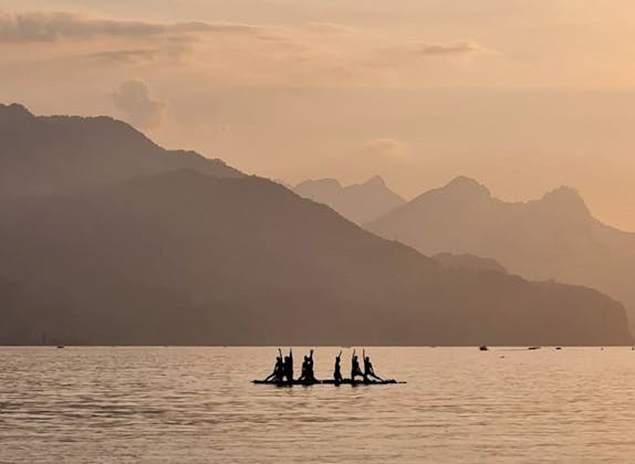 SUP Yoga auf dem Walensee