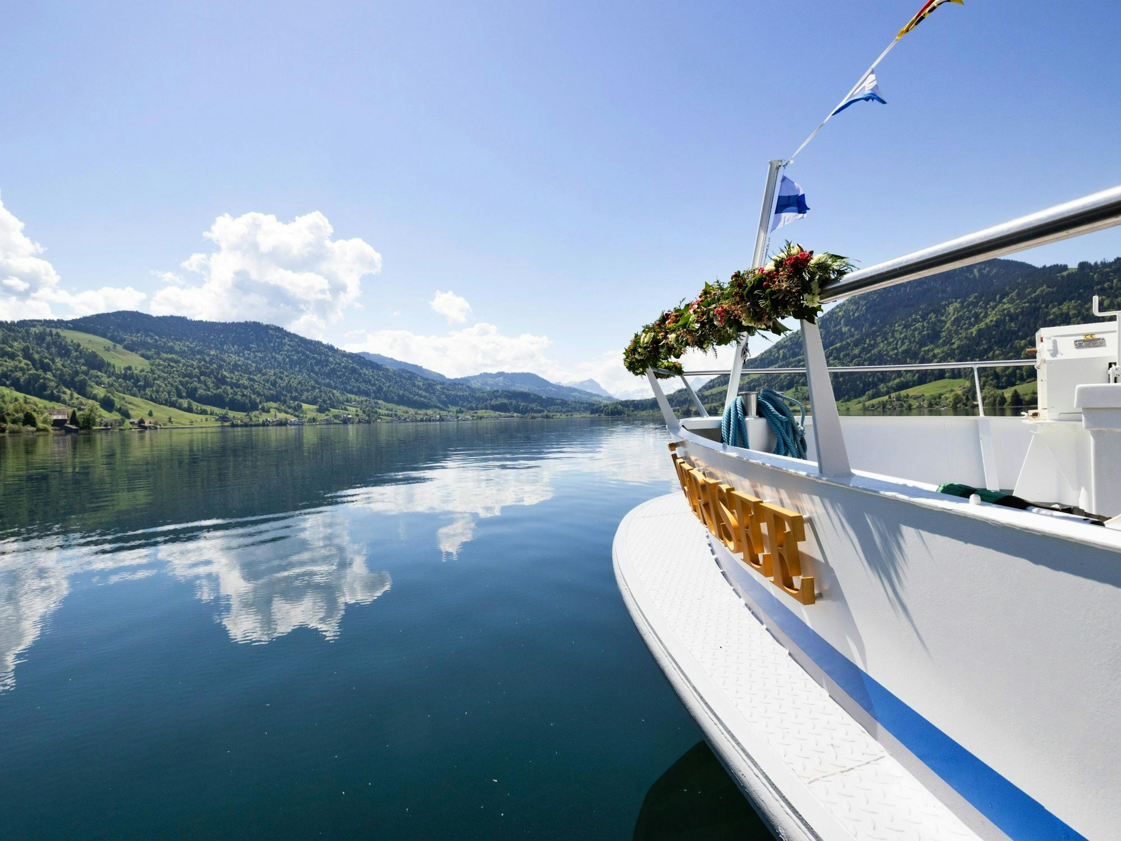 Ticket Schiffsrundfahrt Ägerisee ab Unterägeri via Morgarten