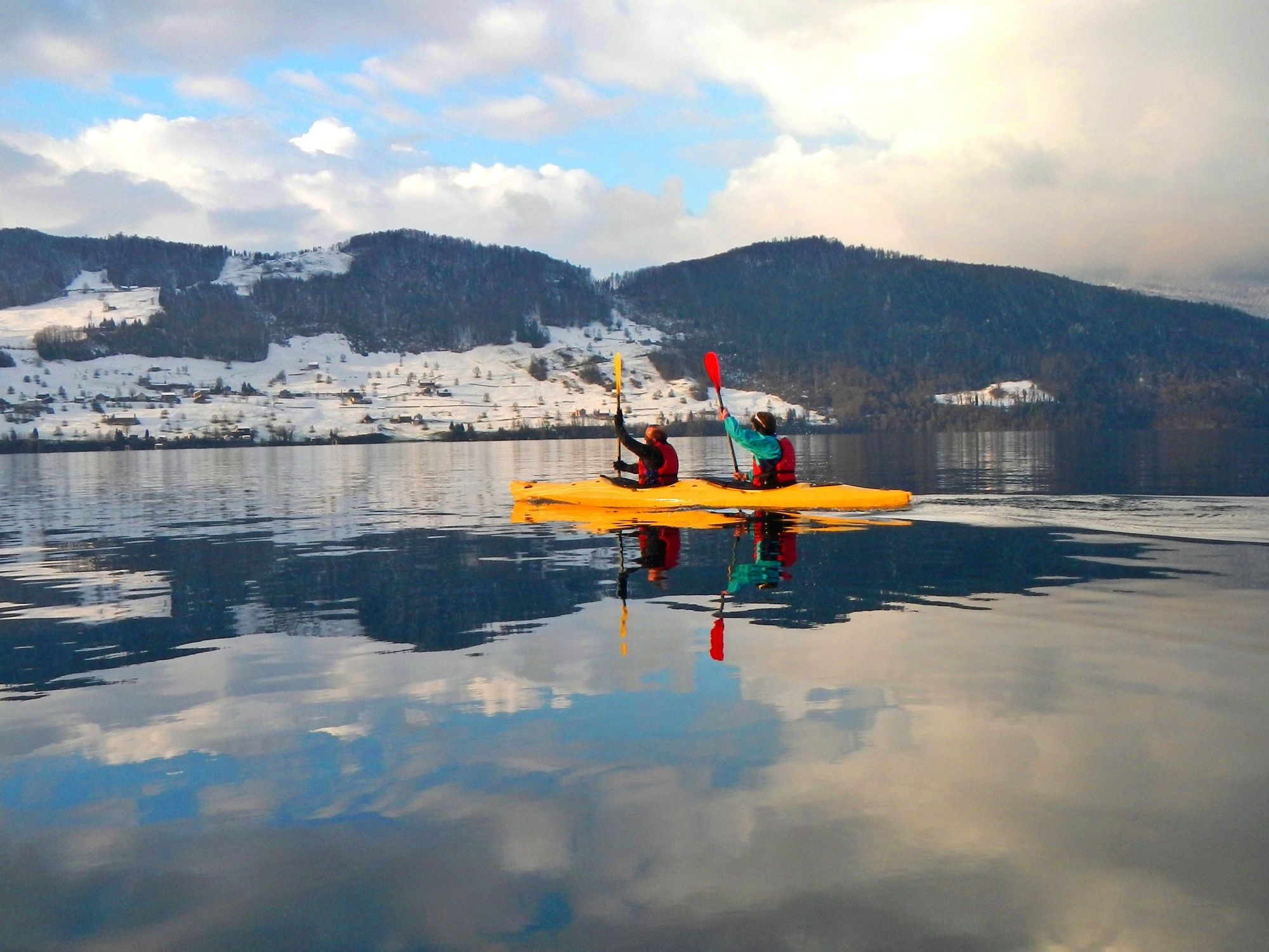 Kajak auf dem Vierwaldstättersee