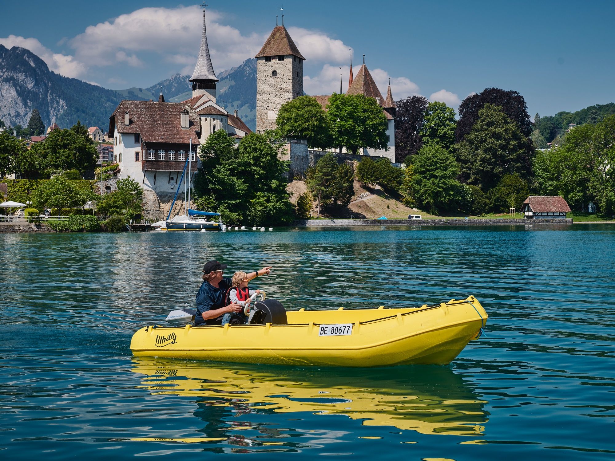 Elektroboot auf dem Thunersee