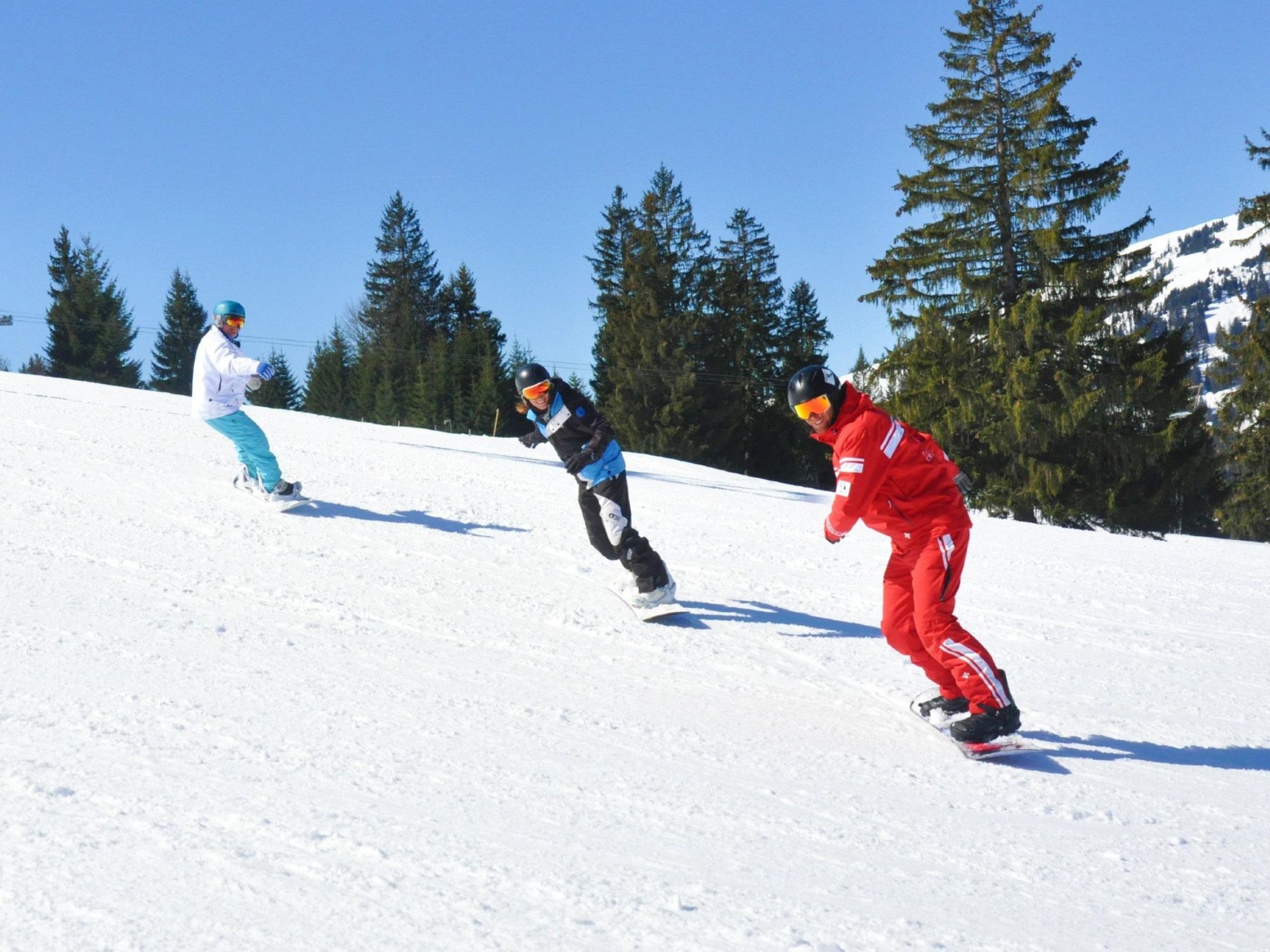 プライベートスノーボードレッスン-エス-シャトー-デ-オエックス