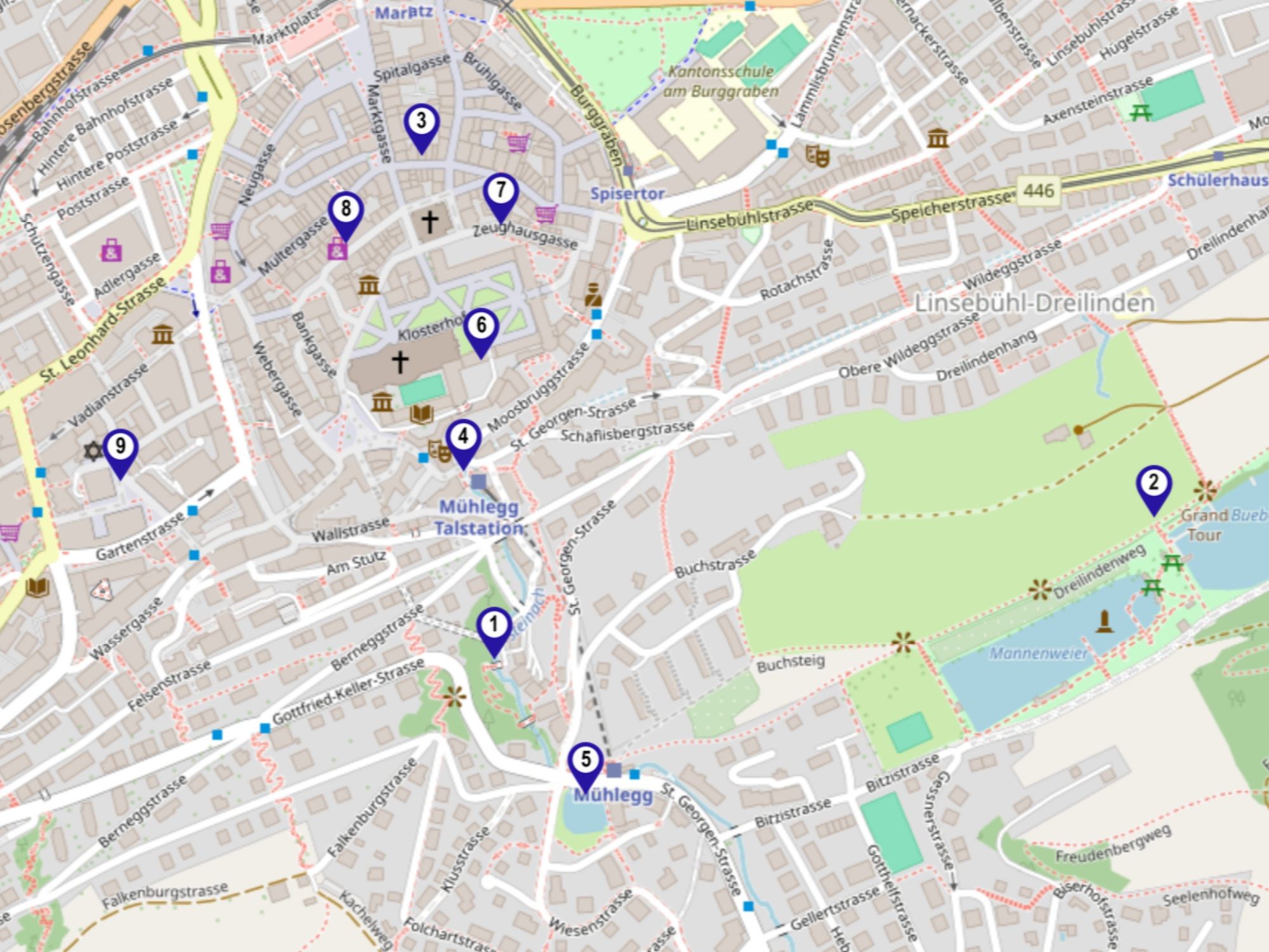 خريطة-سانت-غالين